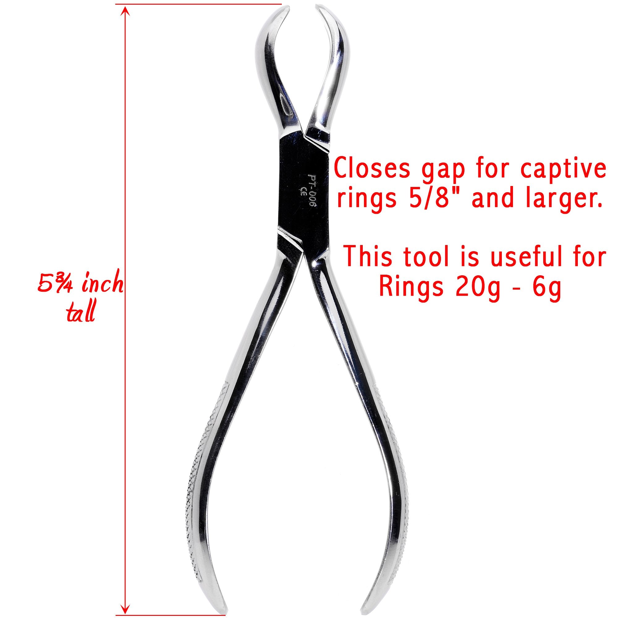 Large Body Jewelry Ring CLOSER Pliers 5 1/2