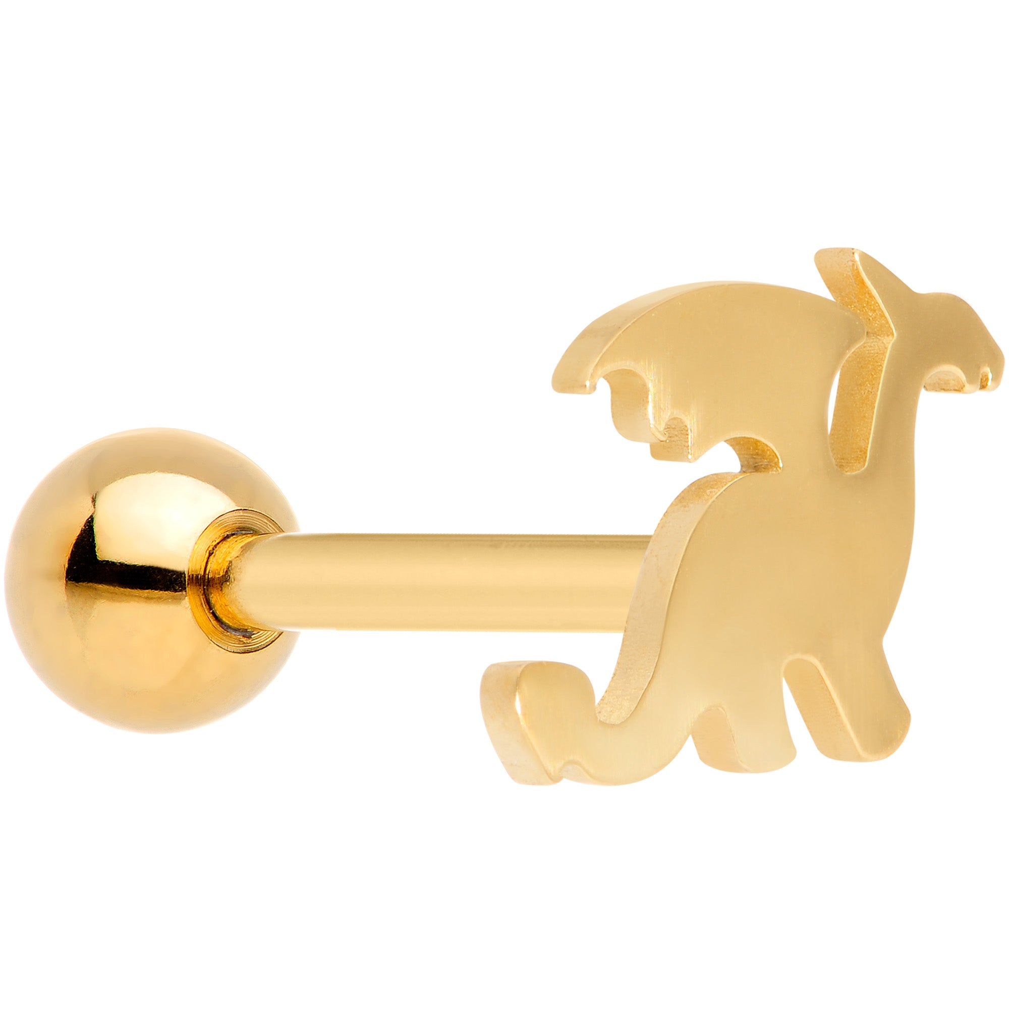 Multicolor Fantasy Dragon Barbell Tongue Ring Set of 4