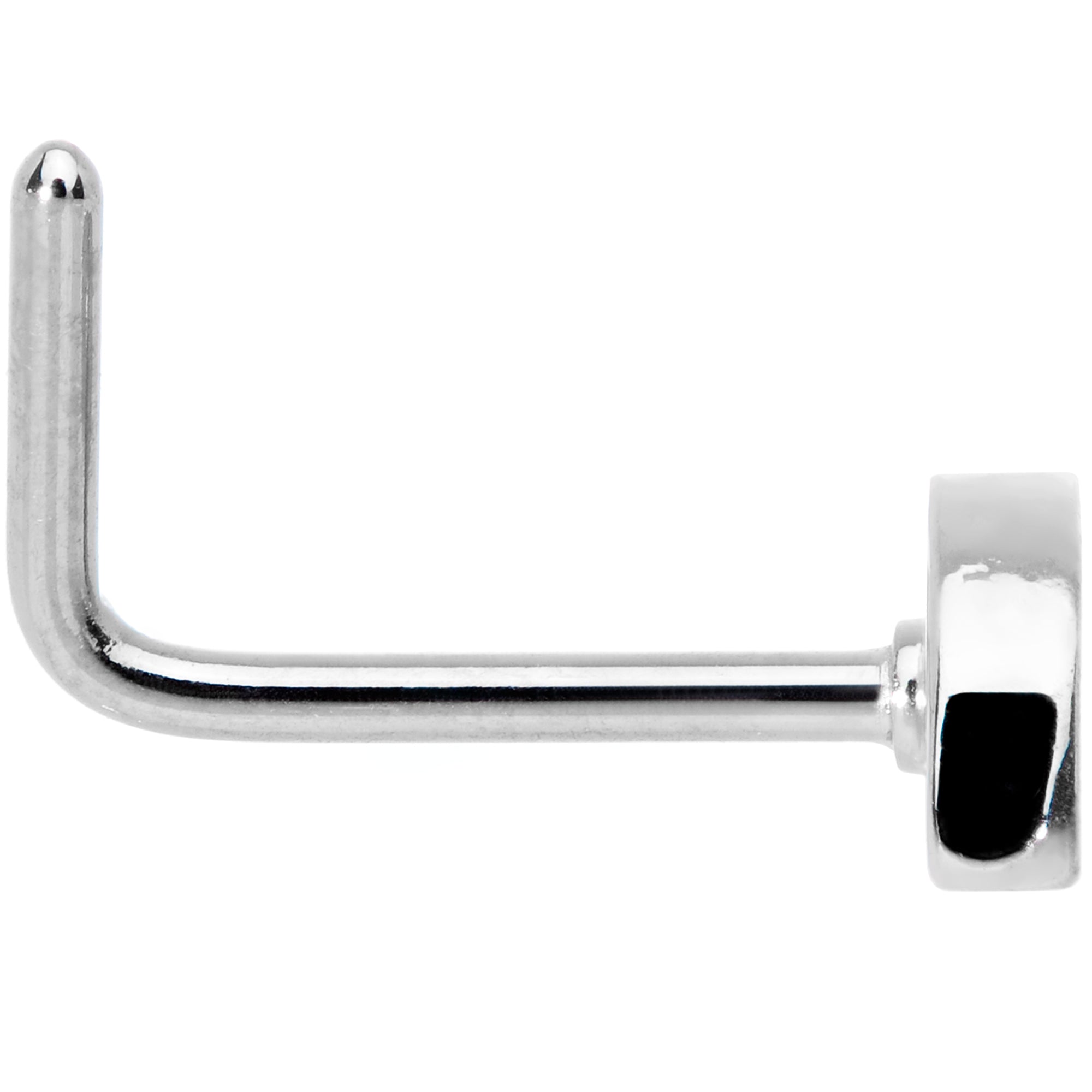 20G 1/4 Red Yellow Blue Pride Rainbow L Shaped Nose Ring