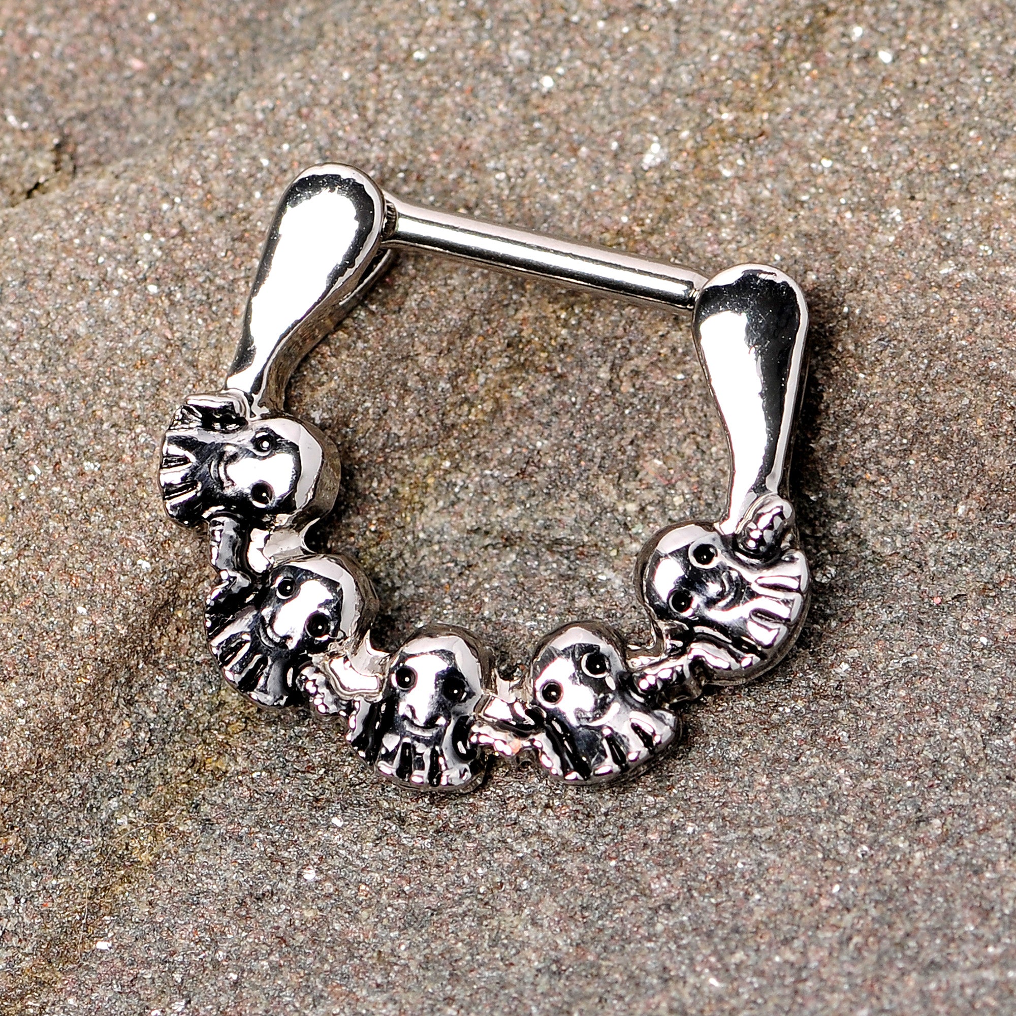 16G 5/16 Gathering of Ghosts Halloween Septum Clicker