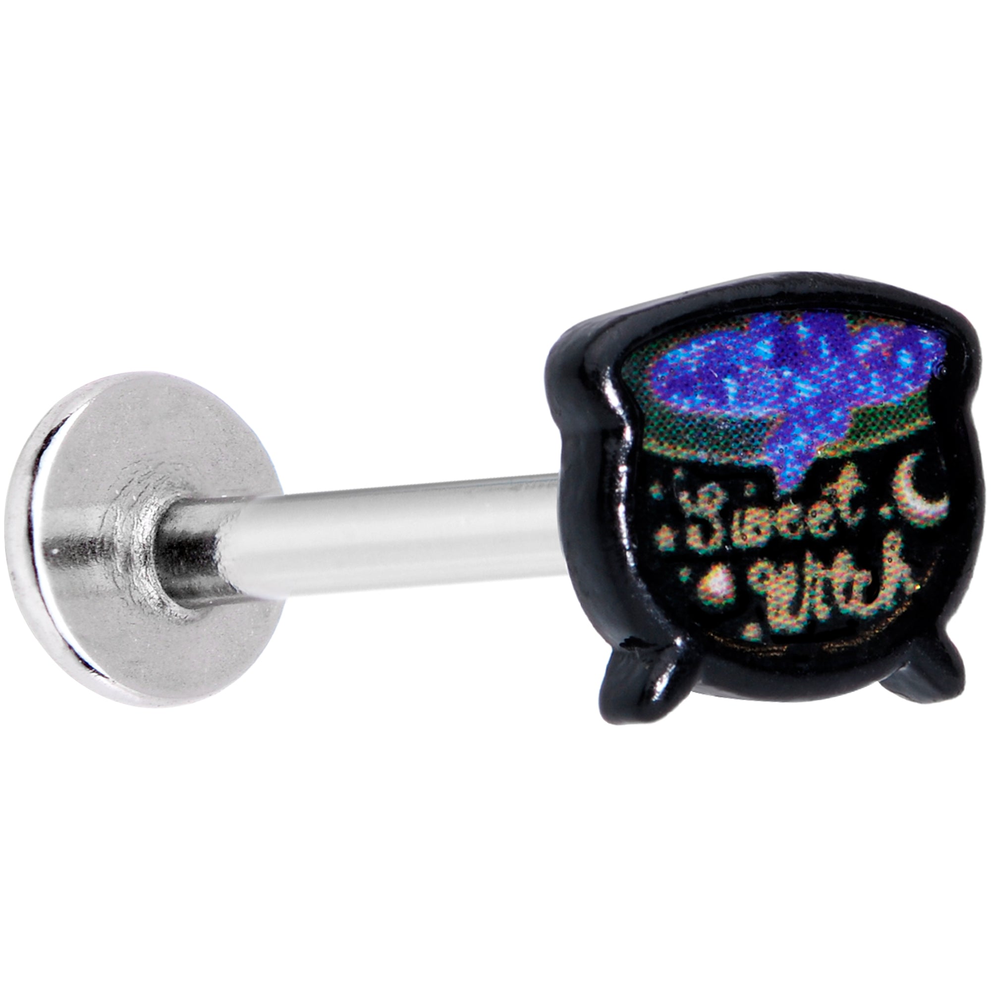 16G 5/16 Sweet Witch Cauldron Halloween Labret Monroe Tragus