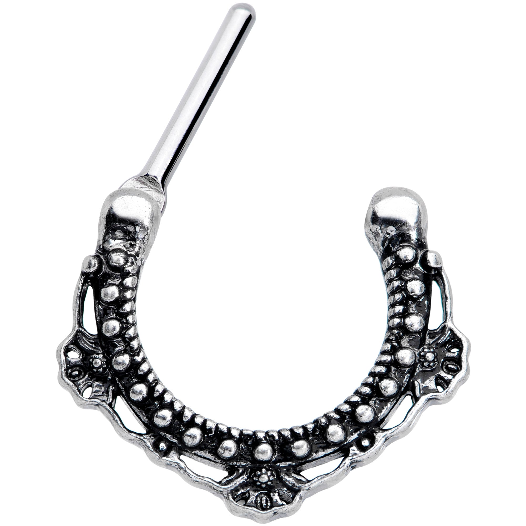 16G 5/16 Textured Arc Septum Clicker