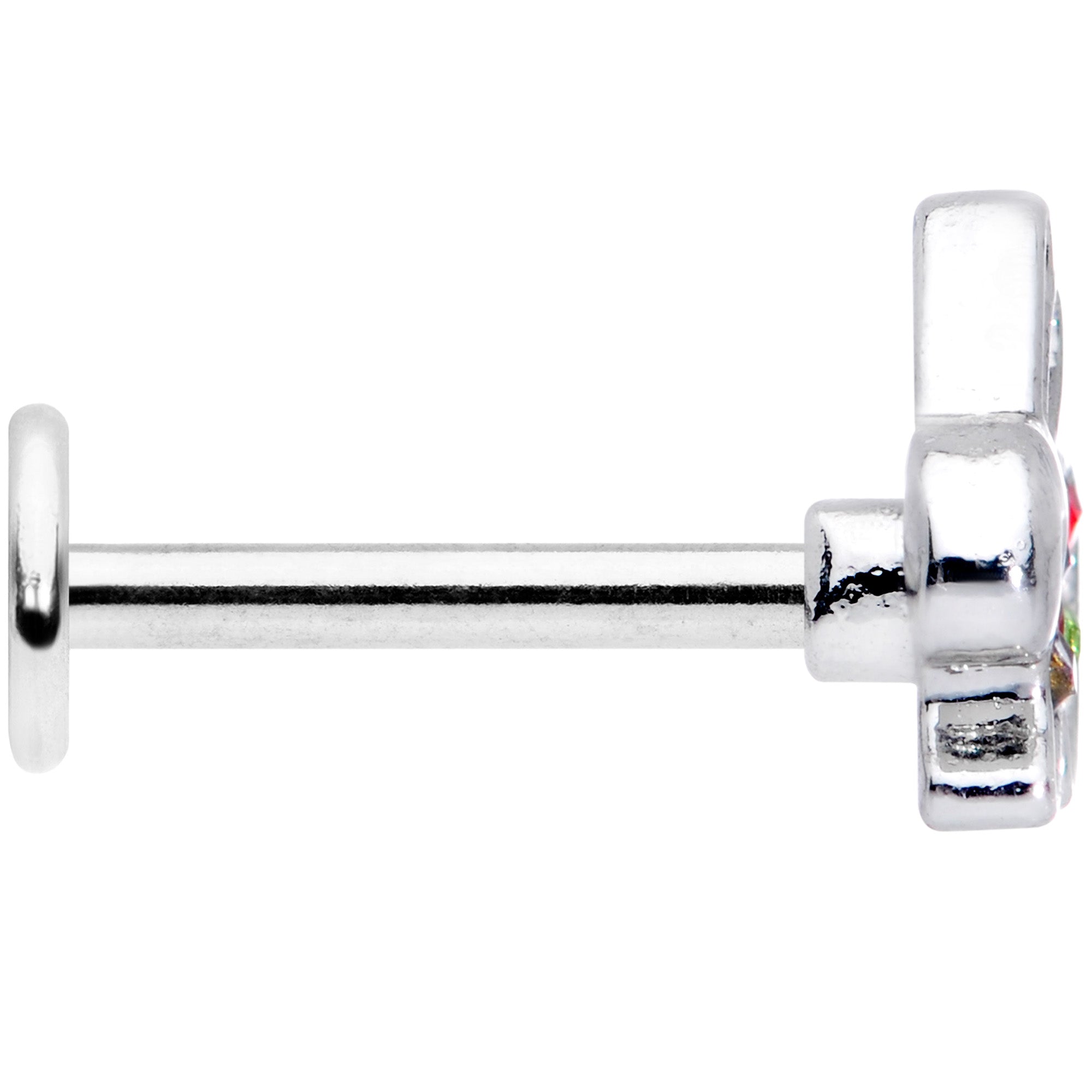 16G 5/16 Clear Red Green Gem Rabbit Labret Monroe Tragus