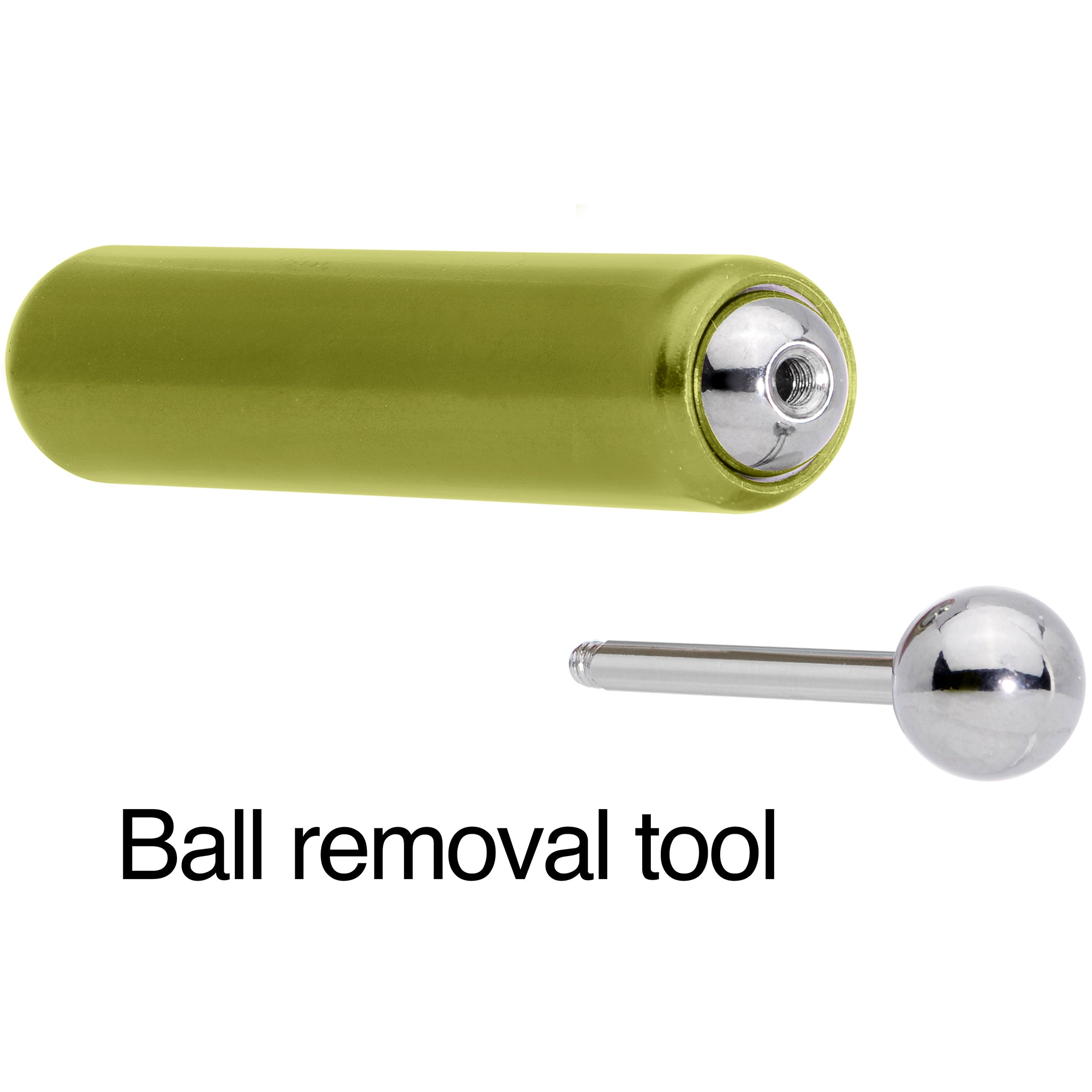 5mm to 6mm Green Aluminum Body Piercing Ball Removal Tool