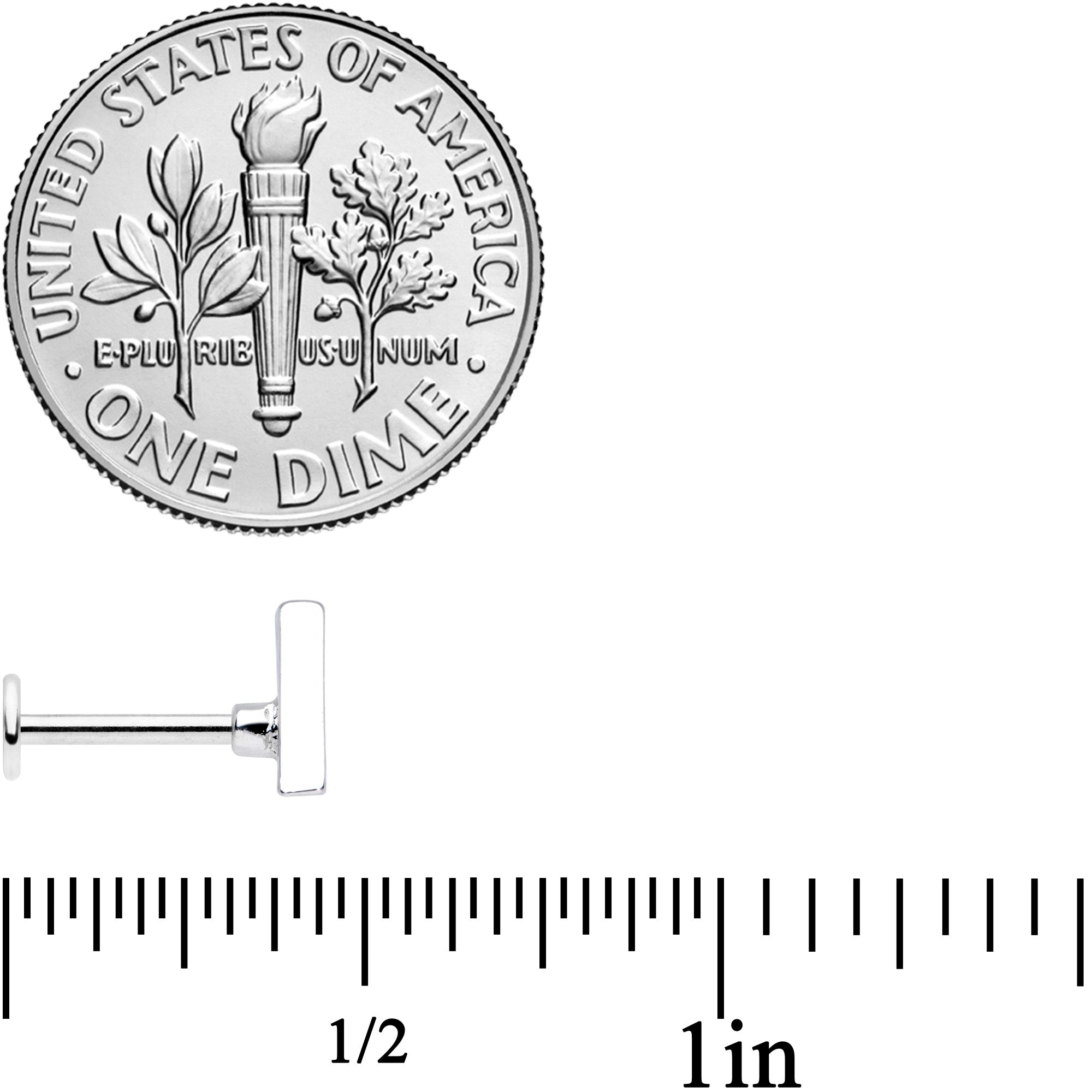 16G 5/16  Rainbow Pride Triangle Labret Monroe Tragus