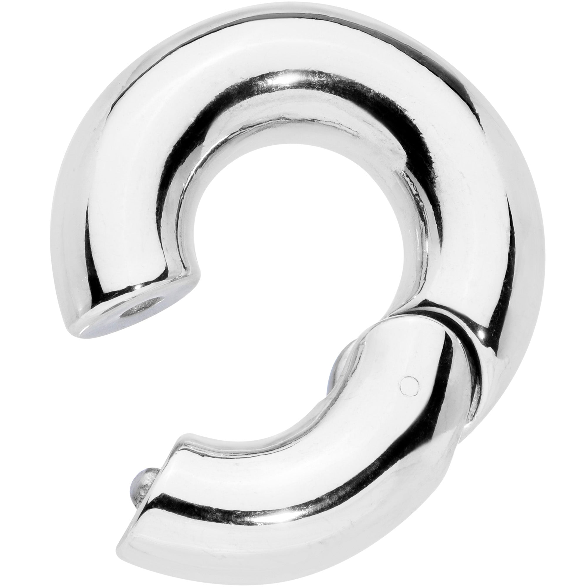0G 1/2 Stainless Steel Hinged Segment Ring