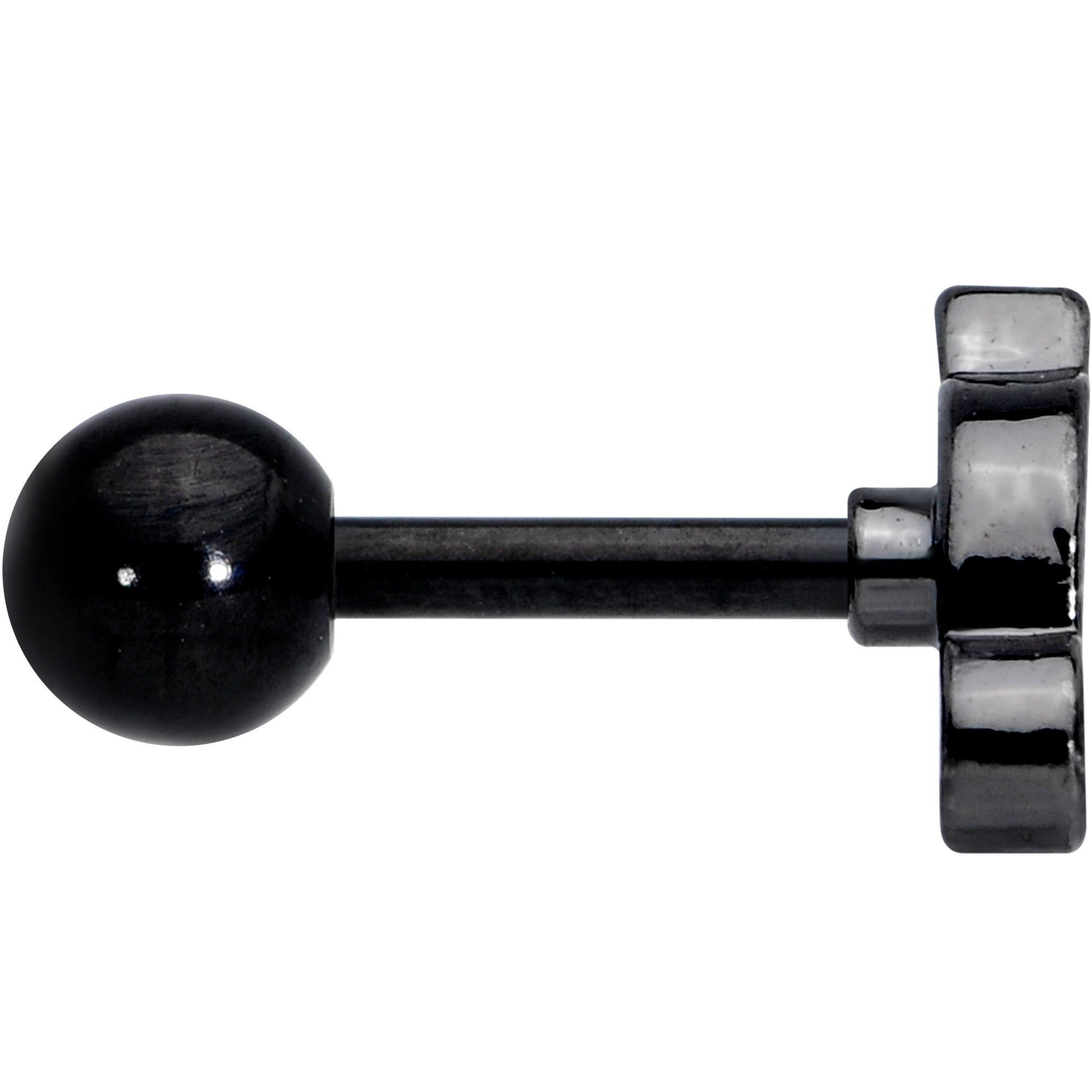 16G 1/4 Black Mouse Cartilage Tragus Earring