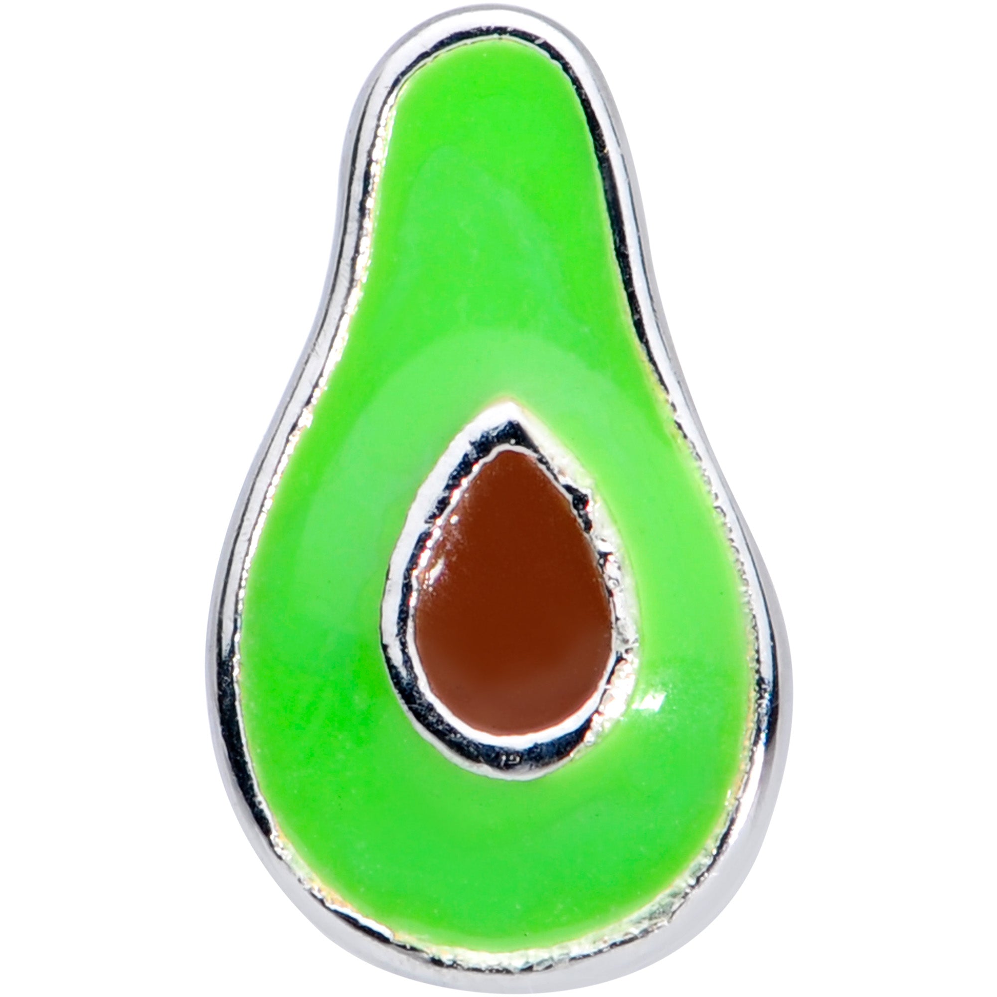 16G 3/8 Groovy Green Avocado Fruit Labret Monroe Tragus