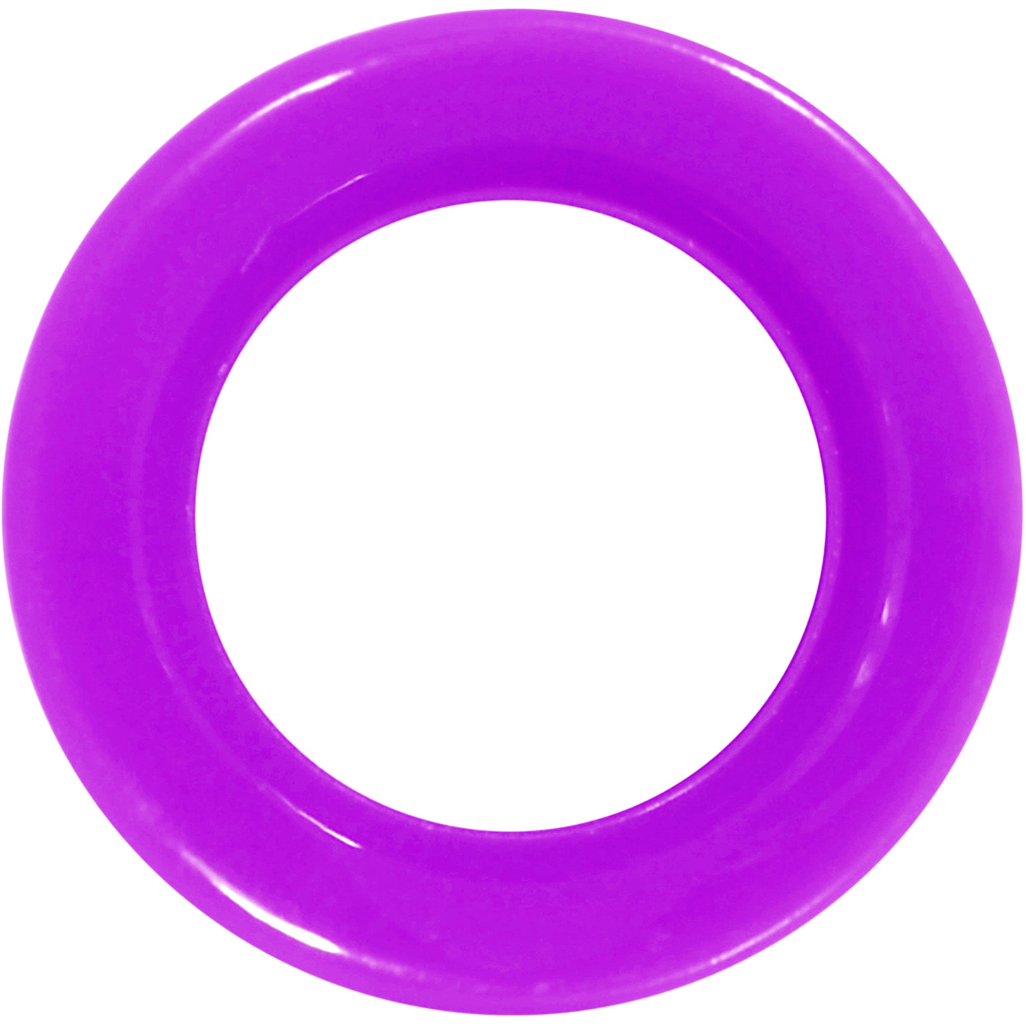 Purple Acrylic UV Saddle Tunnel Plug Set 12mm to 26mm