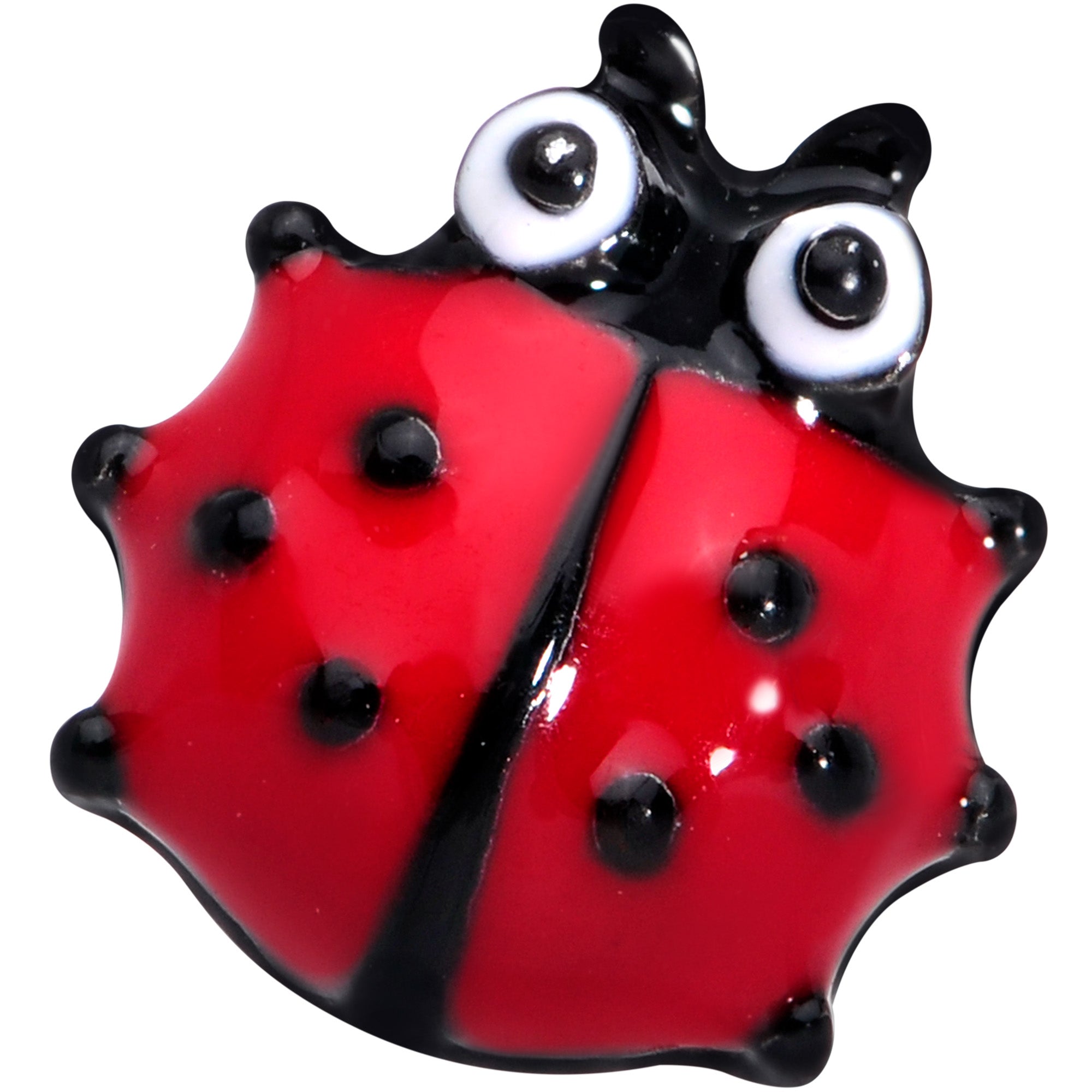 16G 5/16 Red Black Insect Ladybug Labret Monroe Tragus