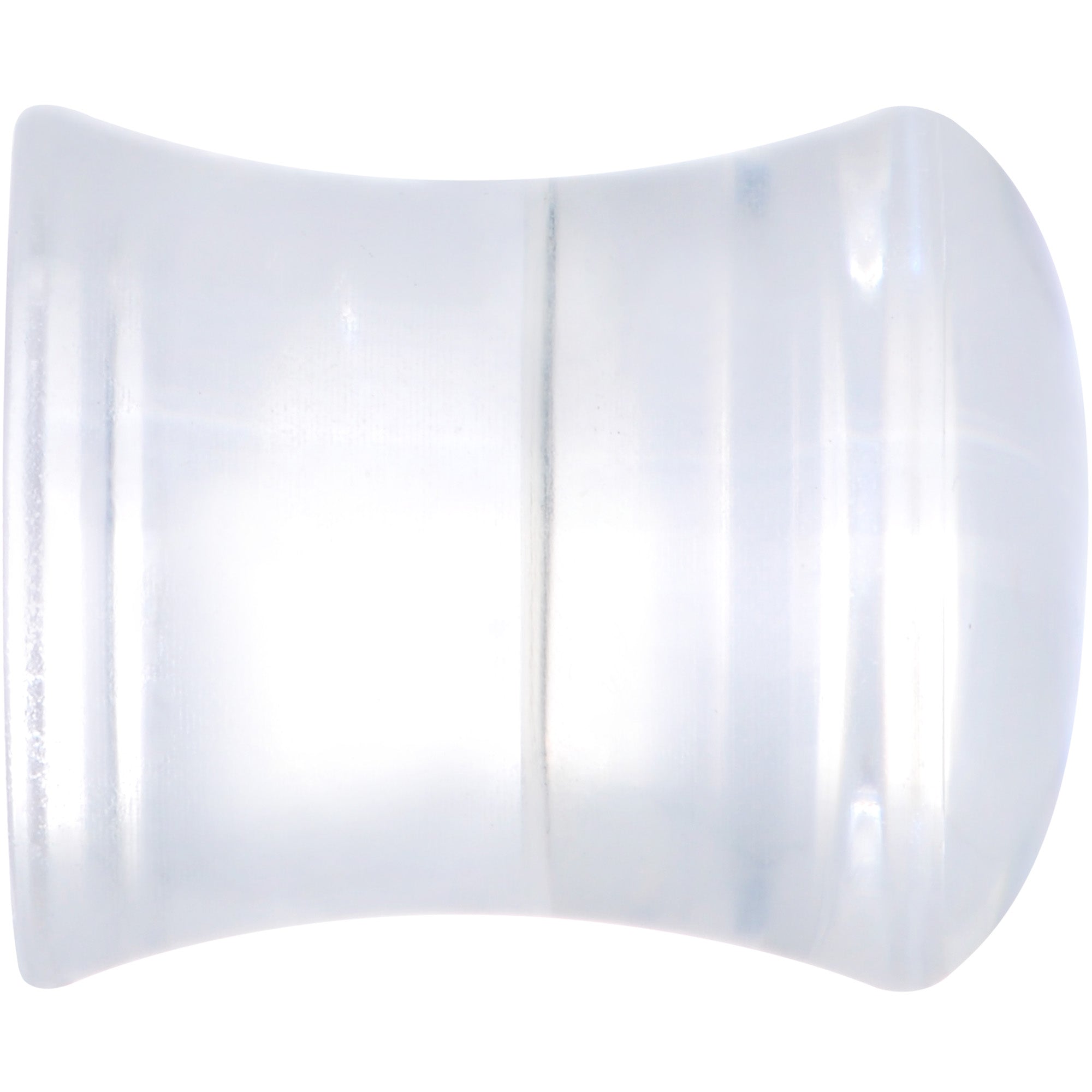 Clear Blue Brown Wolf Acrylic Saddle Plug Set