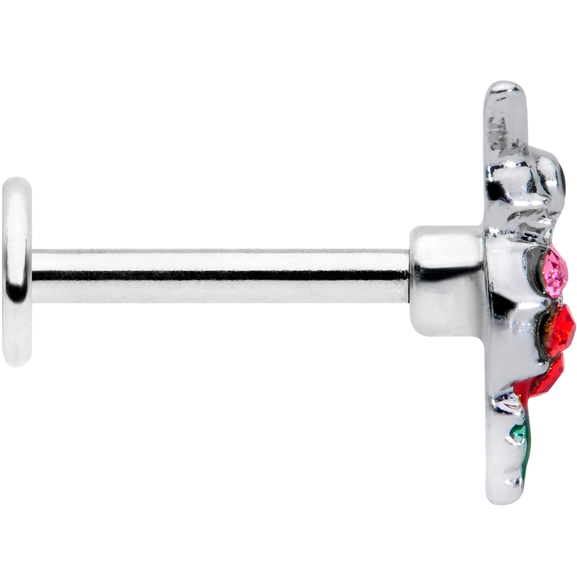 16G 5/16 Red Pink Gem Green Hummingbird Labret Monroe Tragus