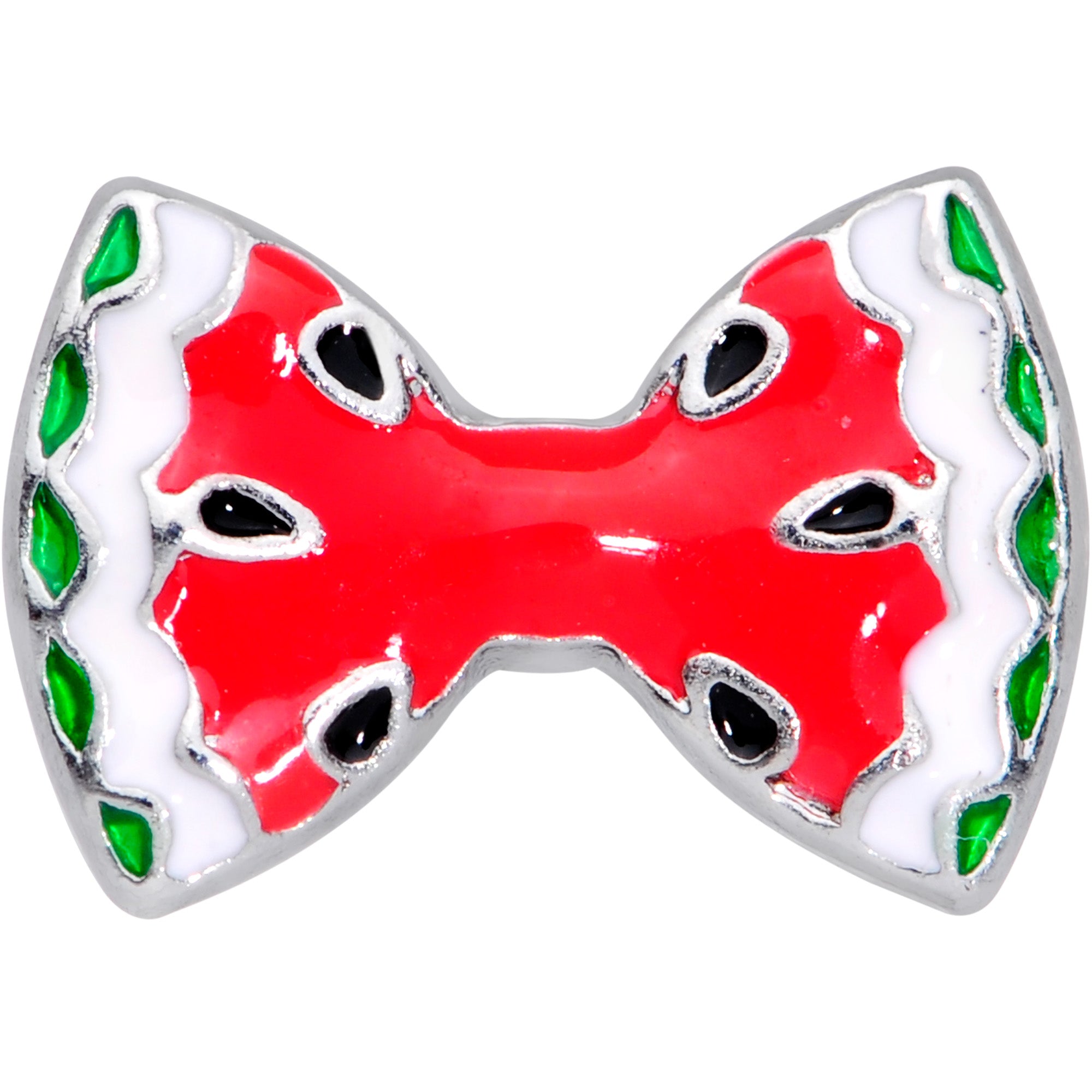 16G 1/4 Red Fruit Watermelon Bow Cartilage Tragus Earring