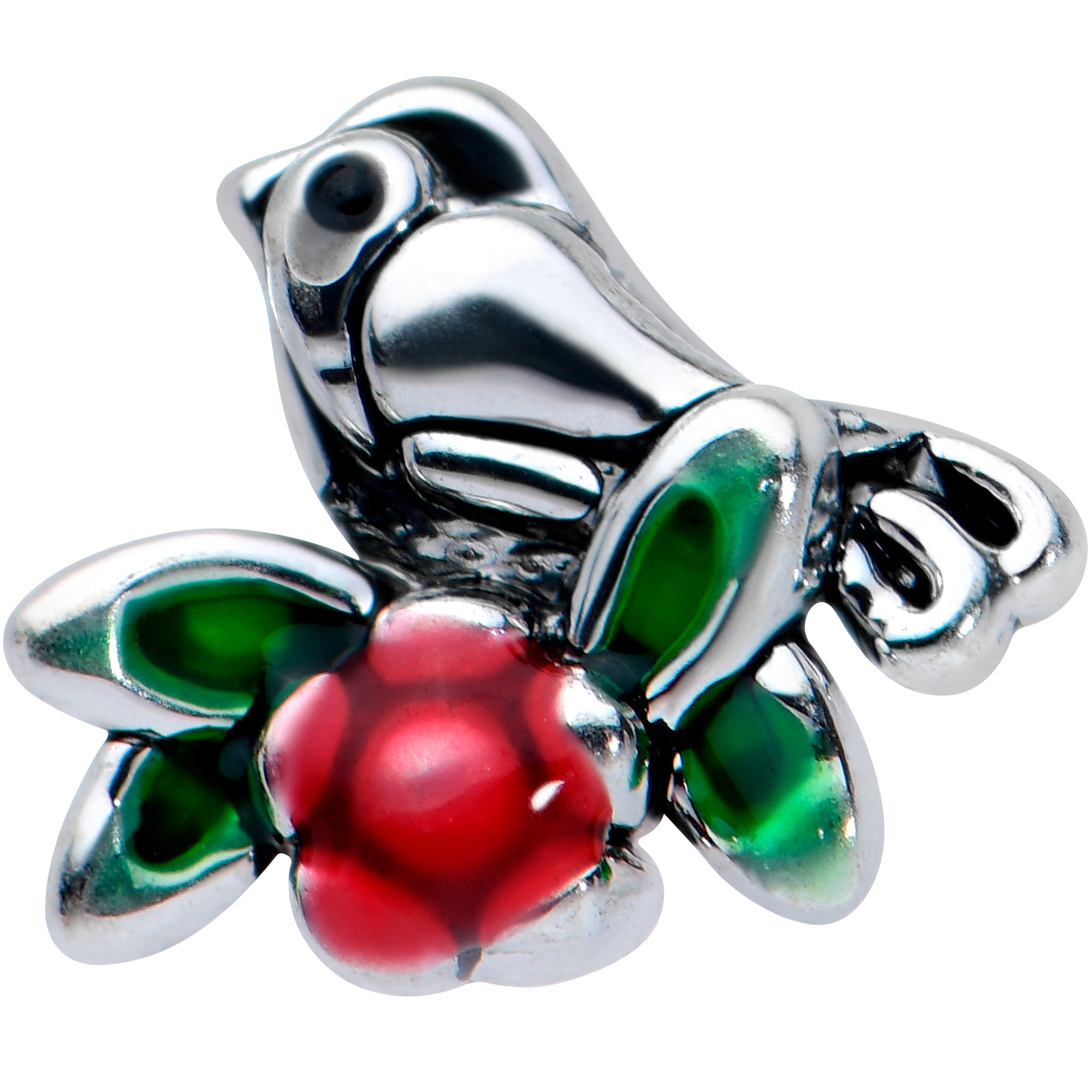 16G 5/16 Perching Bird Flower Labret Monroe Tragus