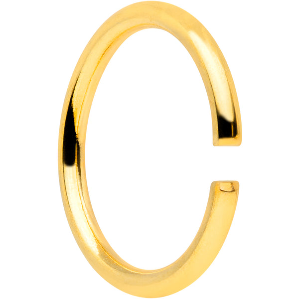18 Gauge 5/16 Gold Tone Anodized Seamless Circular Ring Set of 12