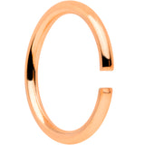 18 Gauge 5/16 Rose Gold Tone Anodized Seamless Circular Ring Set of 12