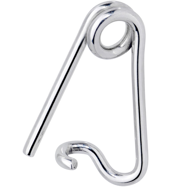 14 Gauge Surgical Steel Safety Pin Taper Earring BodyCandy