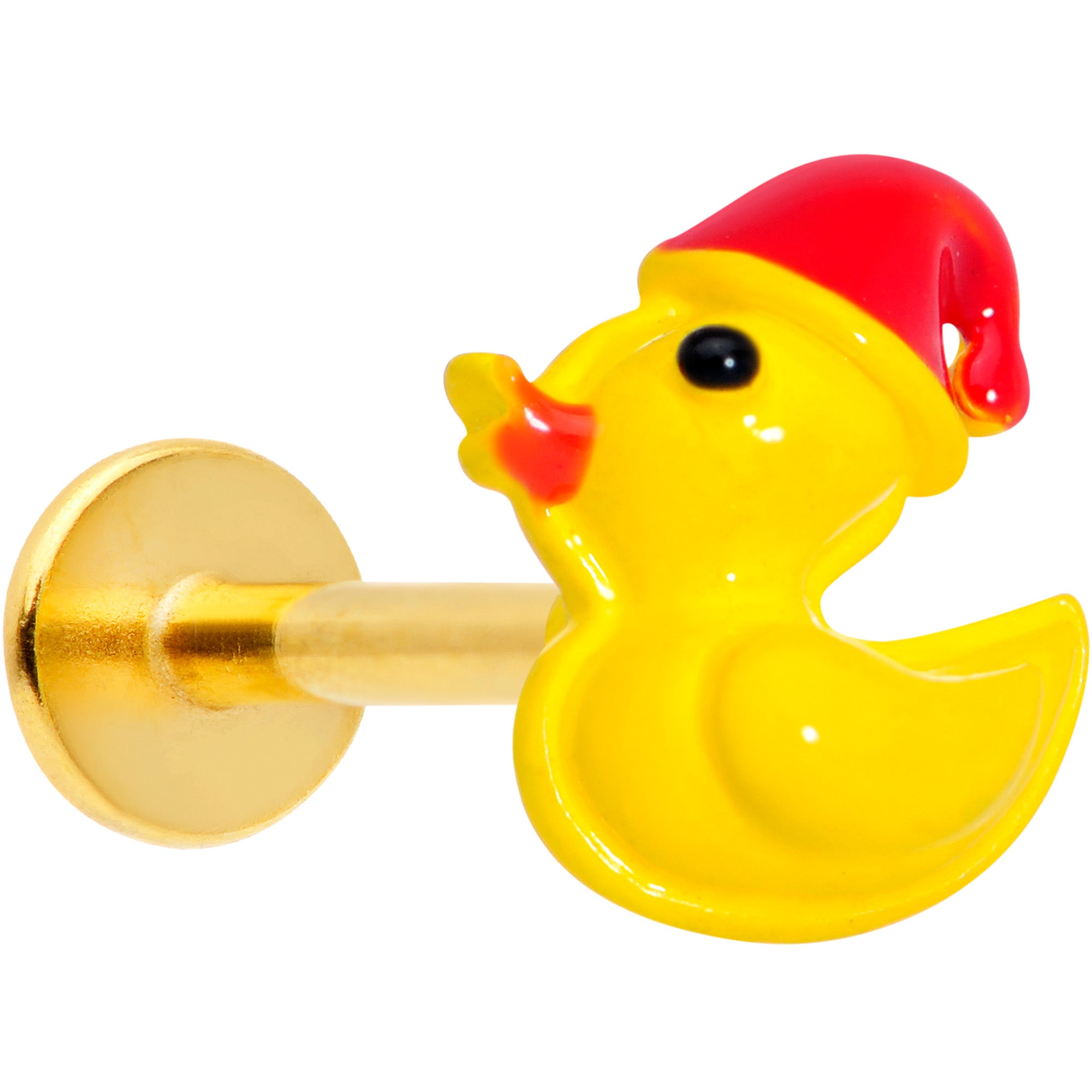 16G 5/16 Gold Tone Sleepy Duck Labret Monroe Tragus