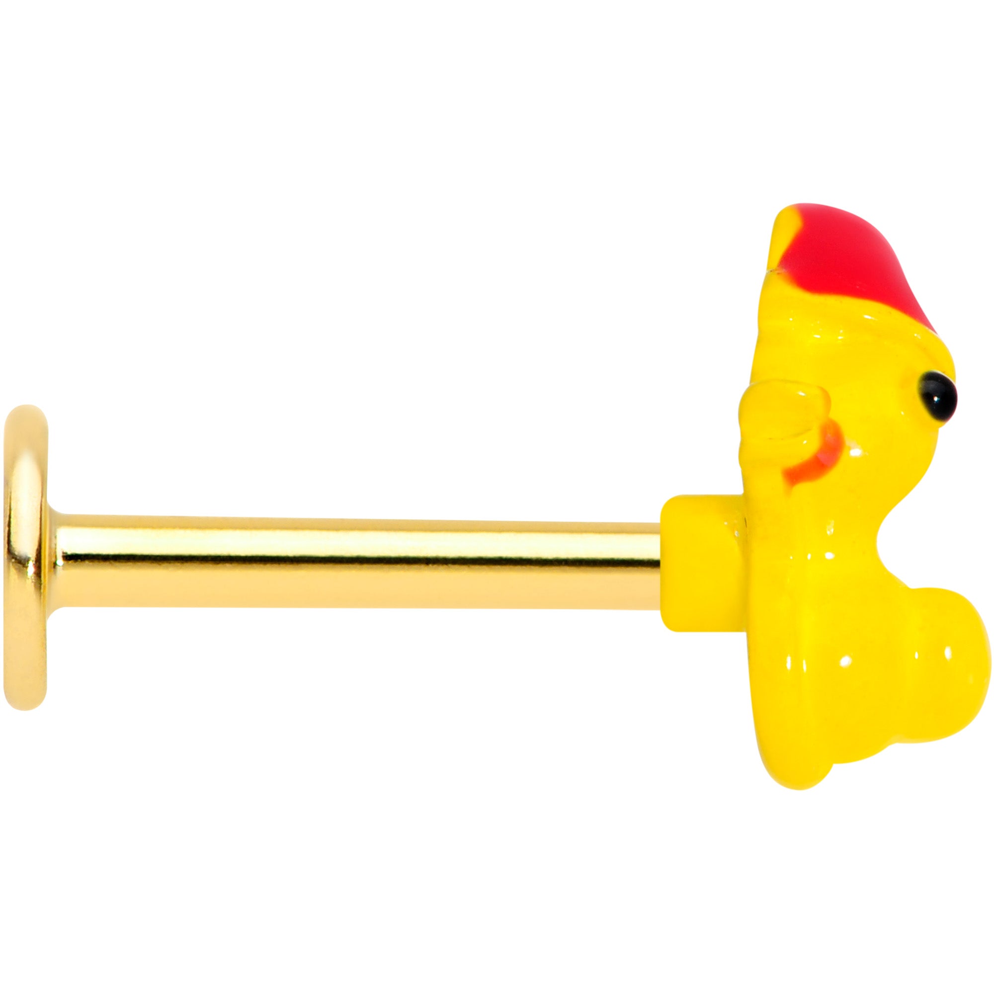 16G 5/16 Gold Tone Sleepy Duck Labret Monroe Tragus