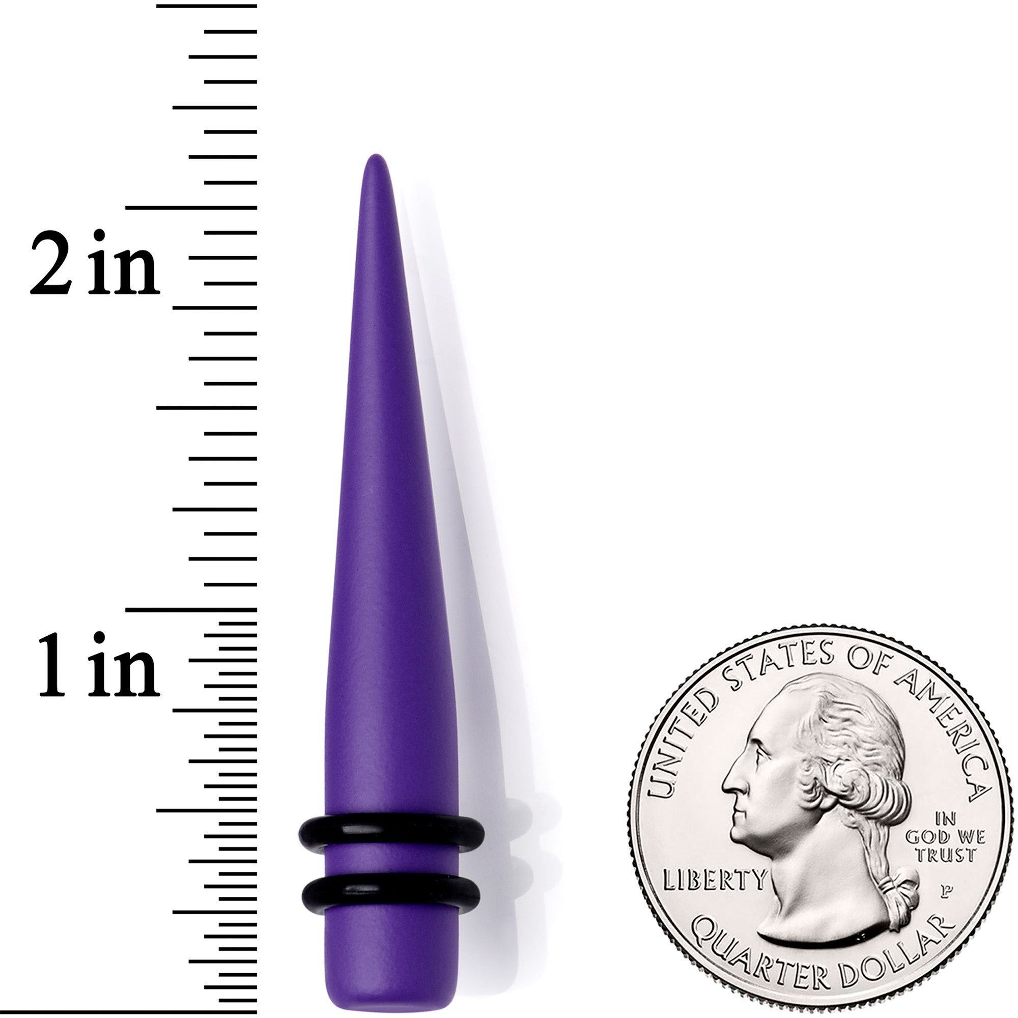 Light Purple Matte Acrylic Straight Taper Set 12G to 00G