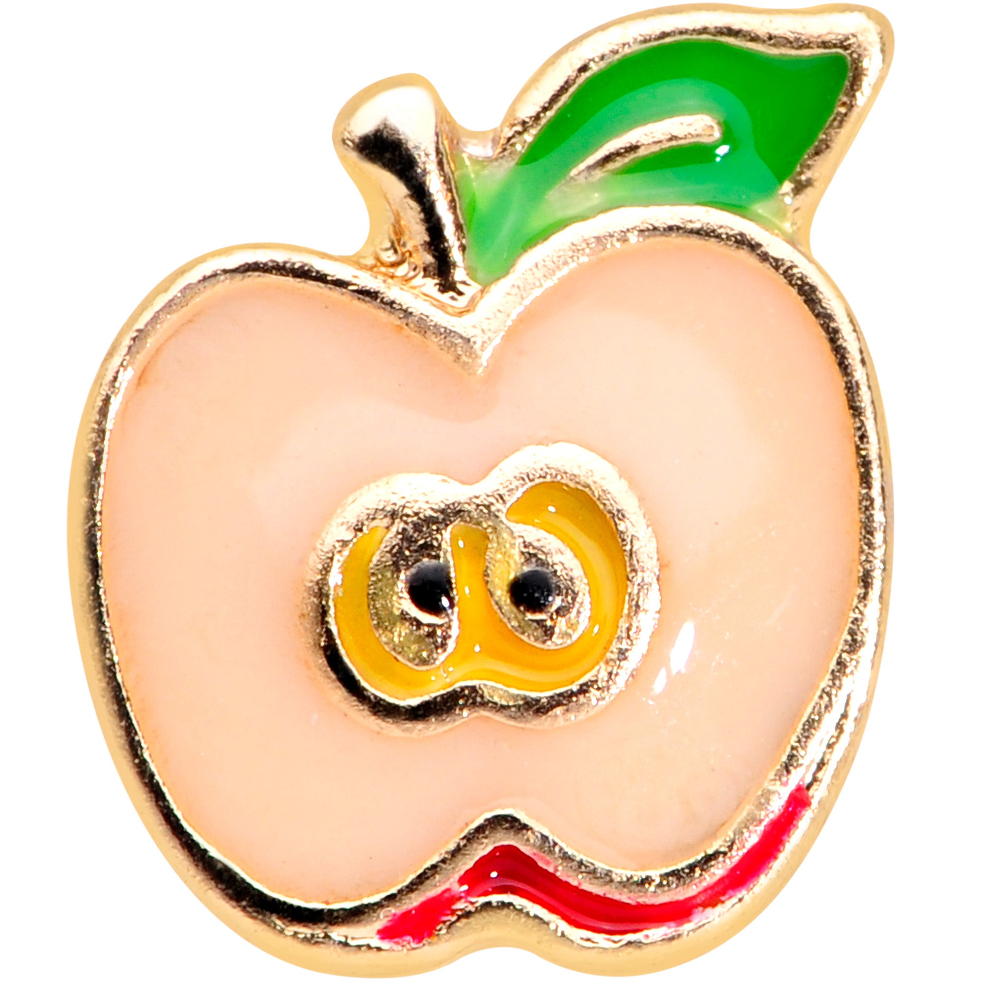 16G 5/16 Gold Tone Sweet Apple Labret Monroe Tragus