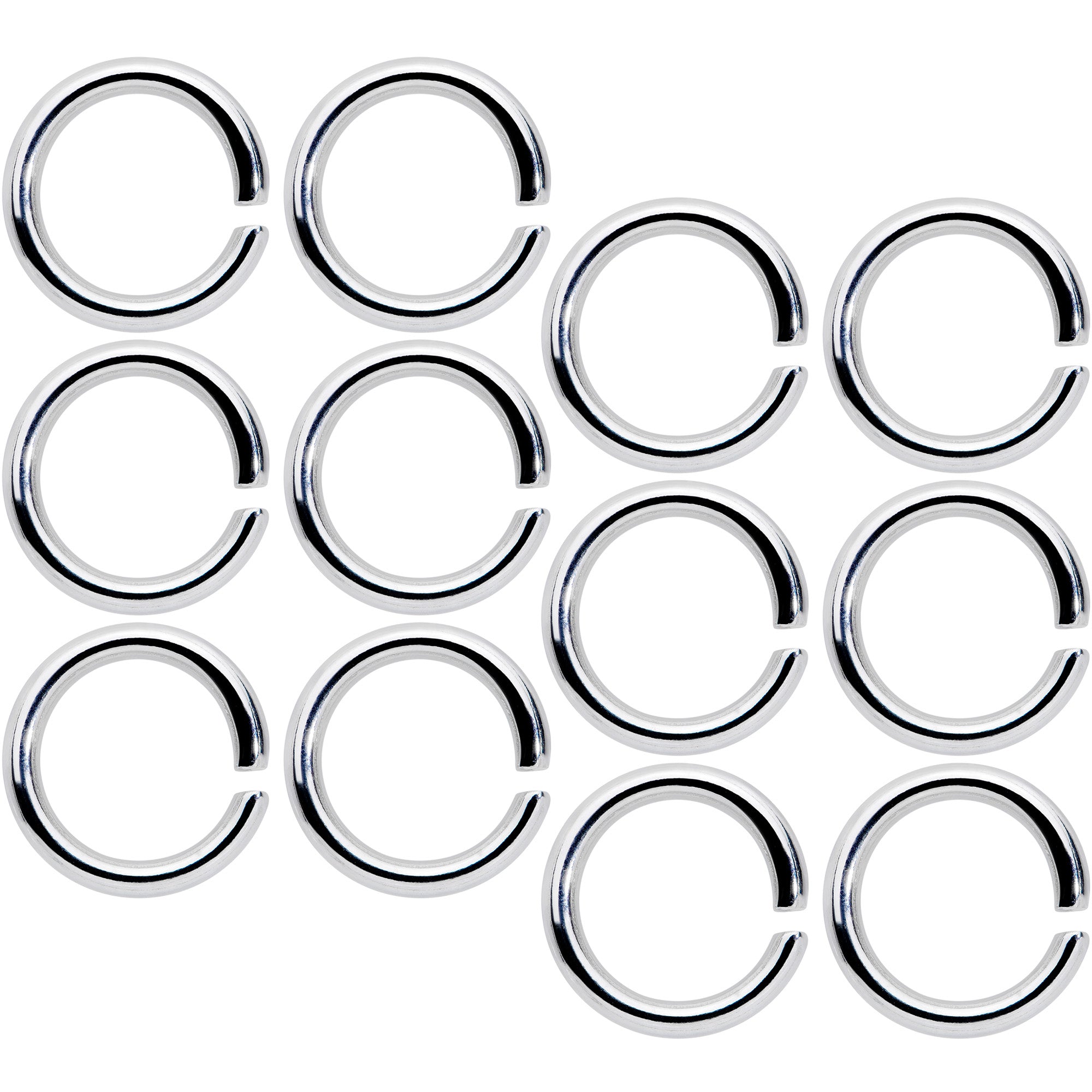 14G 5/16 Seamless Cartilage Ring Set of 12