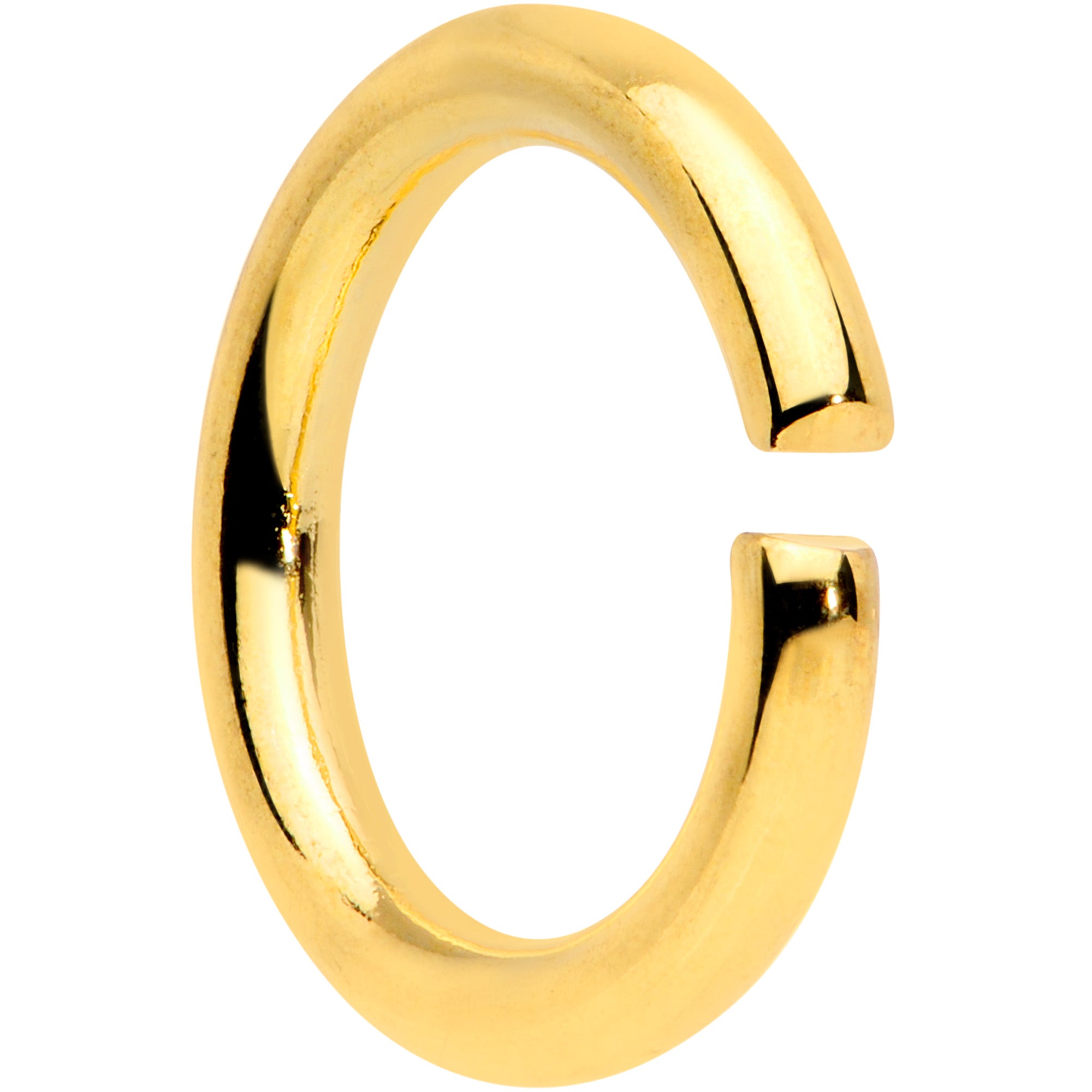 14G 5/16 Gold Tone Anodized Seamless Cartilage Ring Set of 12