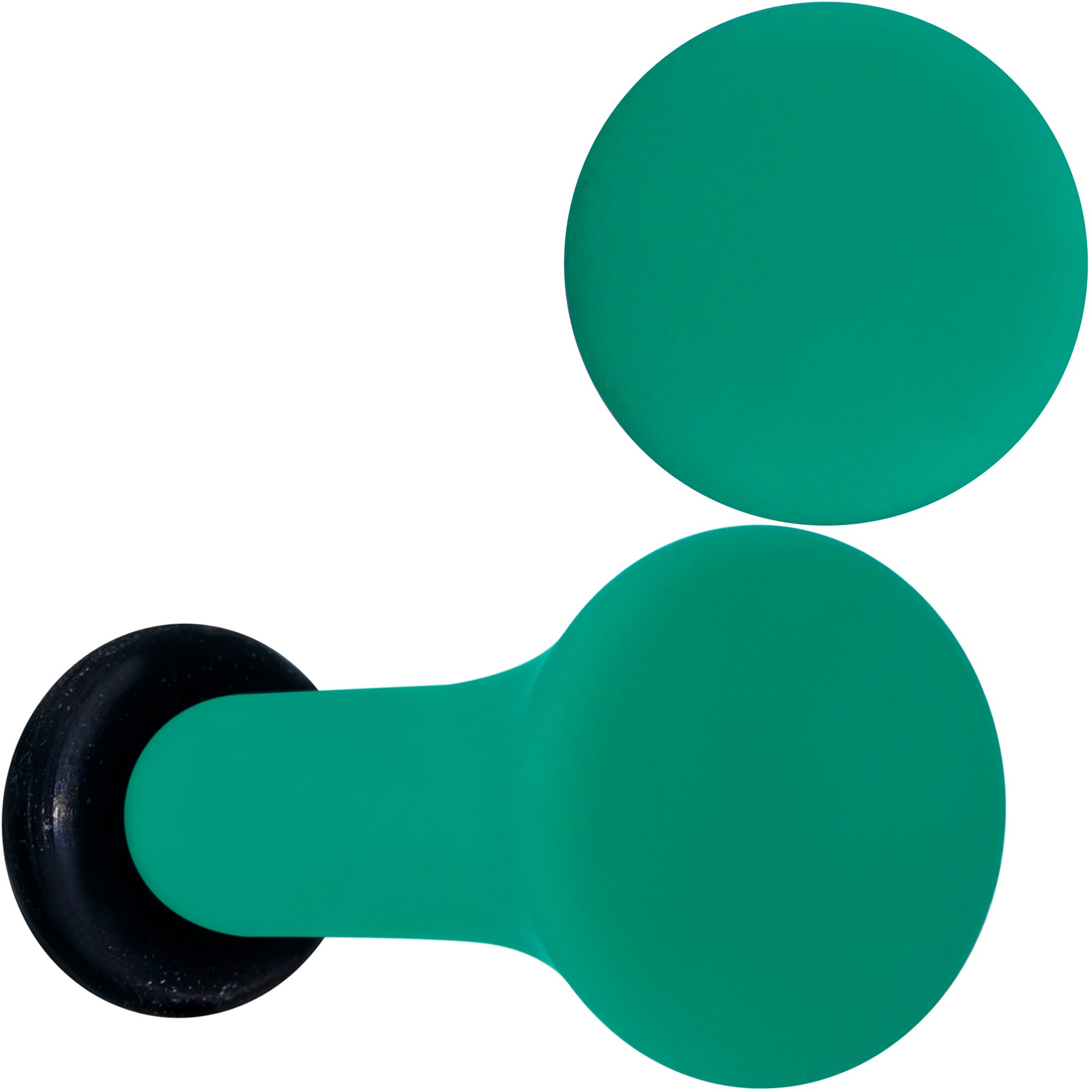 Glorious Green Matte Acrylic Single Flare Plug Set