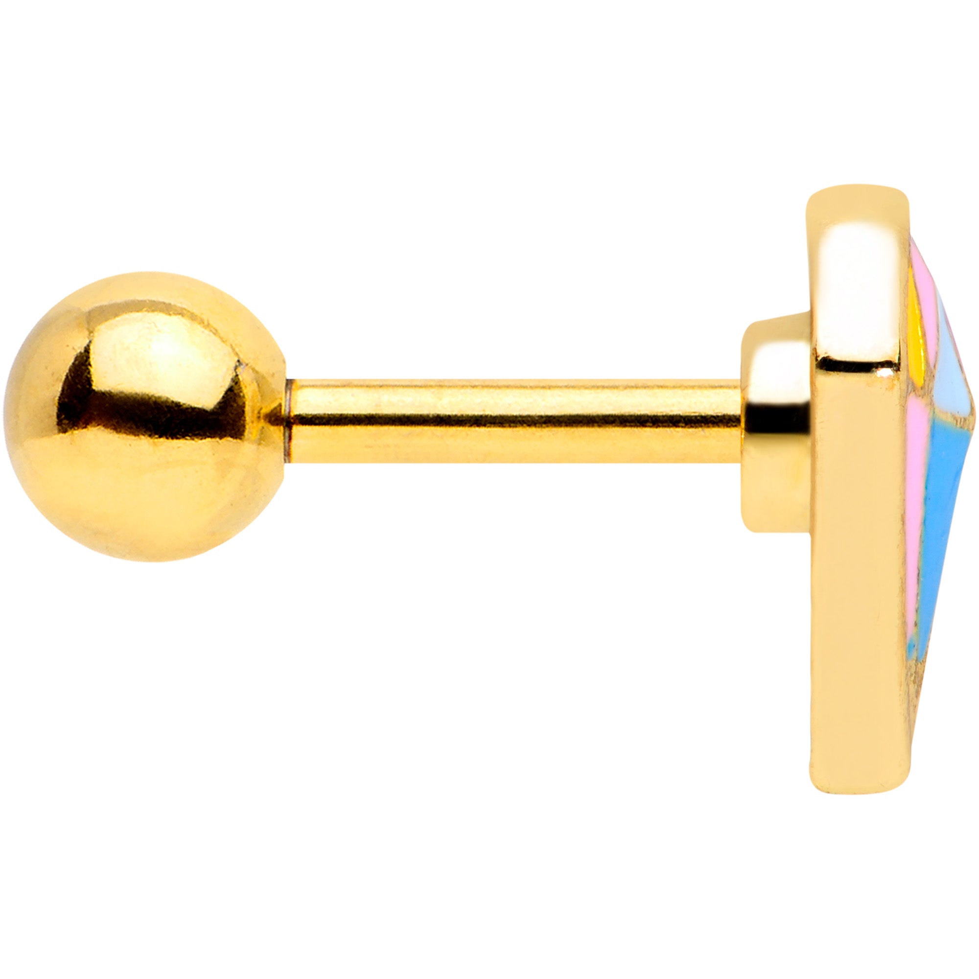 16G 1/4 Gold Tone Geologist Prize Cartilage Tragus