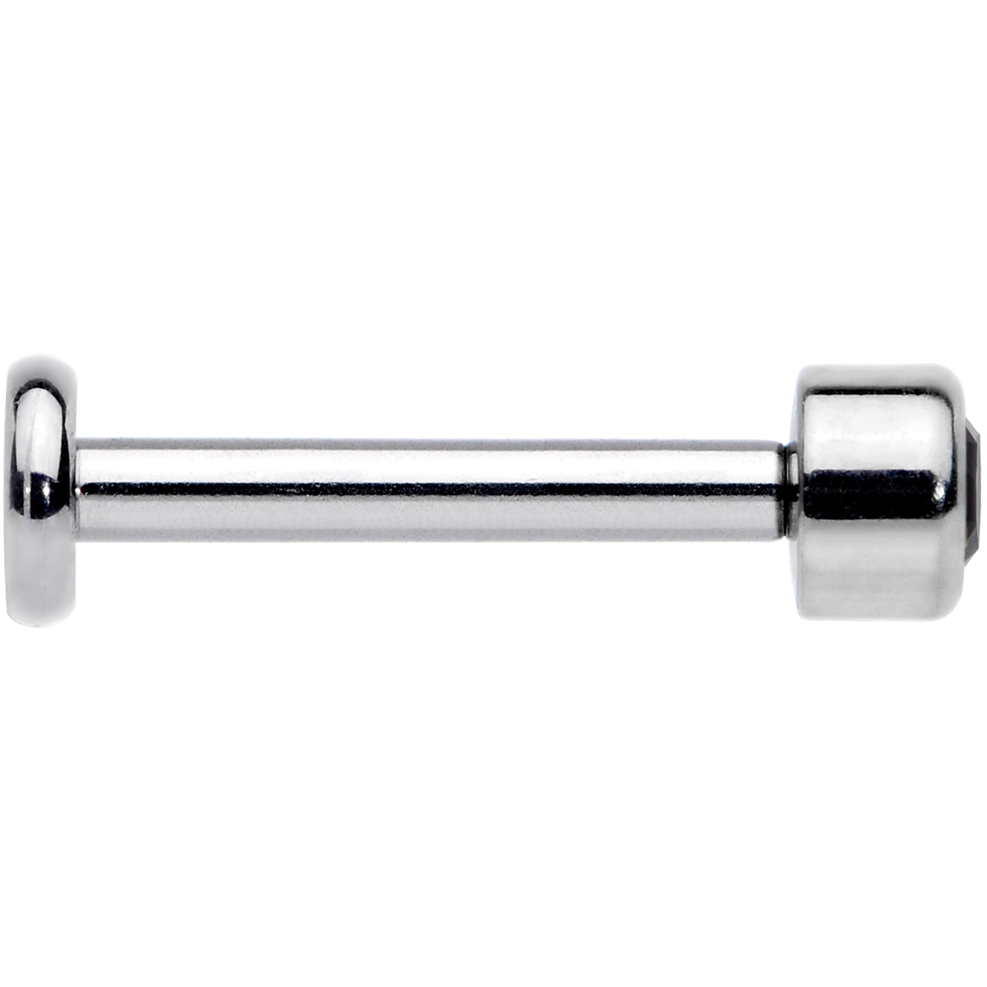 16G 5/16 Black Gem Grade 23 Titanium Internally Threaded Labret