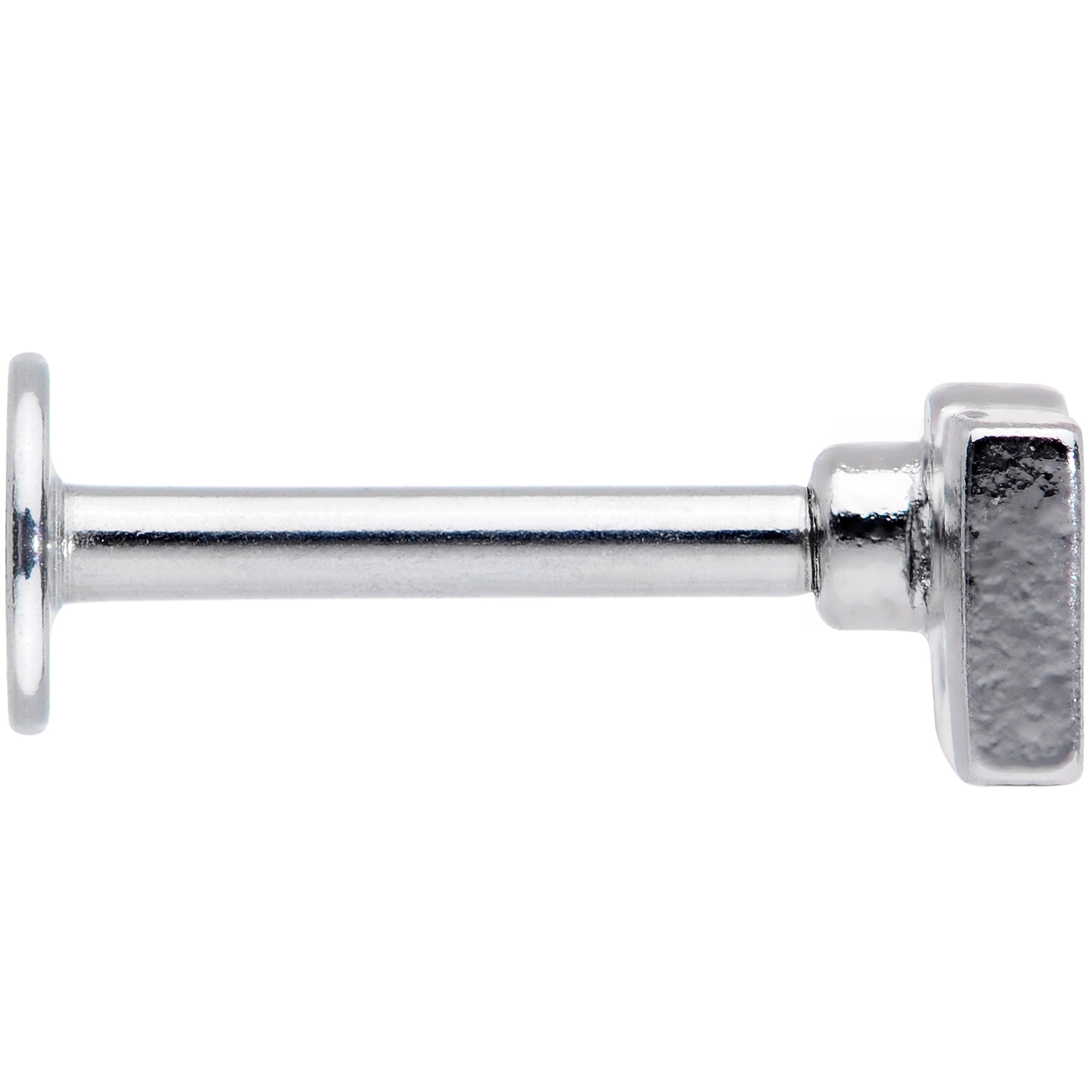 16G 5/16 Clear Gem Black Boo Halloween Labret Monroe Tragus