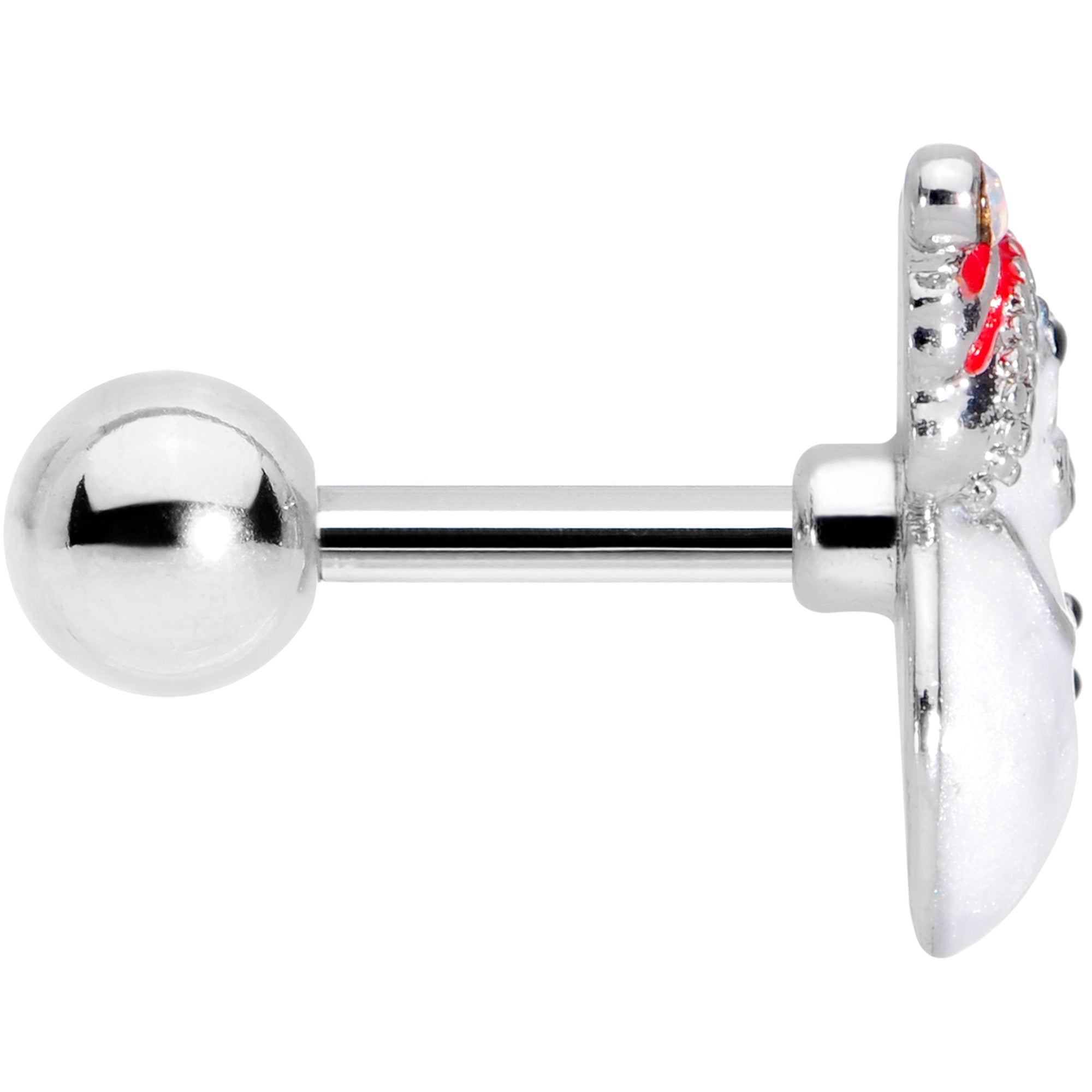 16G 1/4 Aurora Gem Snowman Christmas Cartilage Tragus Earring