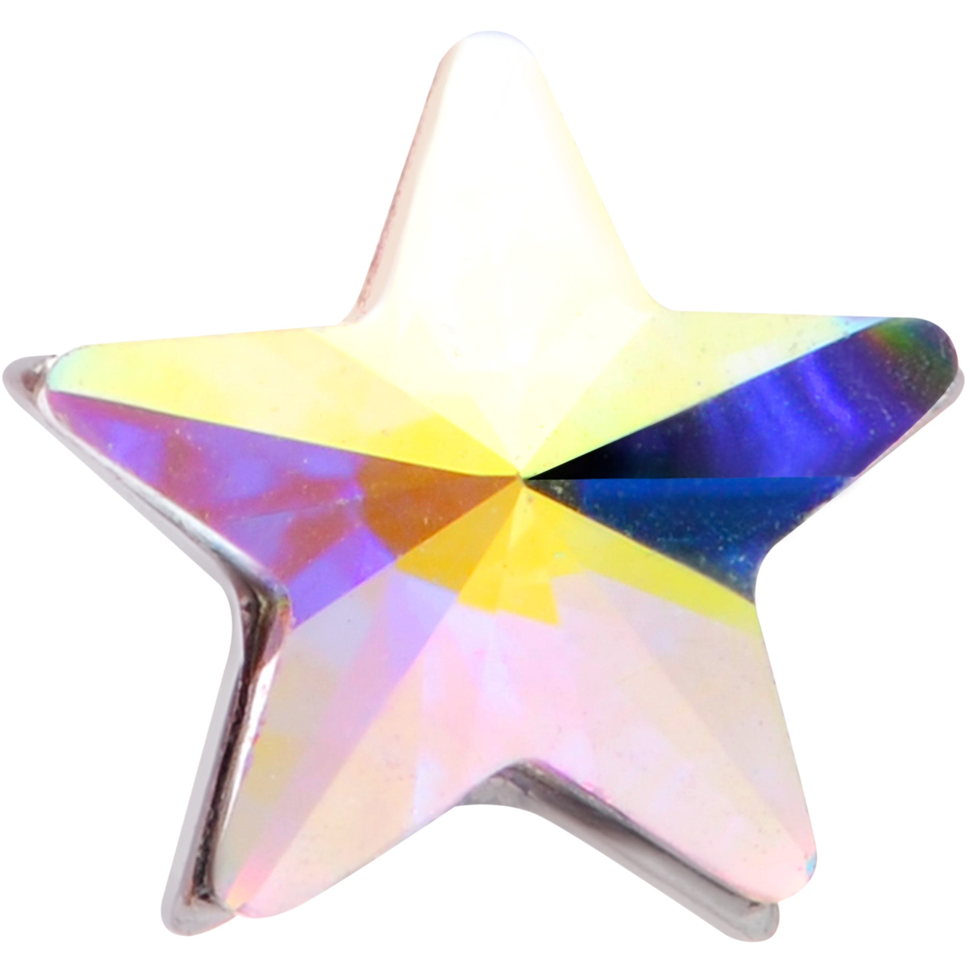 16G 5/16 Aurora Gem Simple Star Labret Monroe Tragus