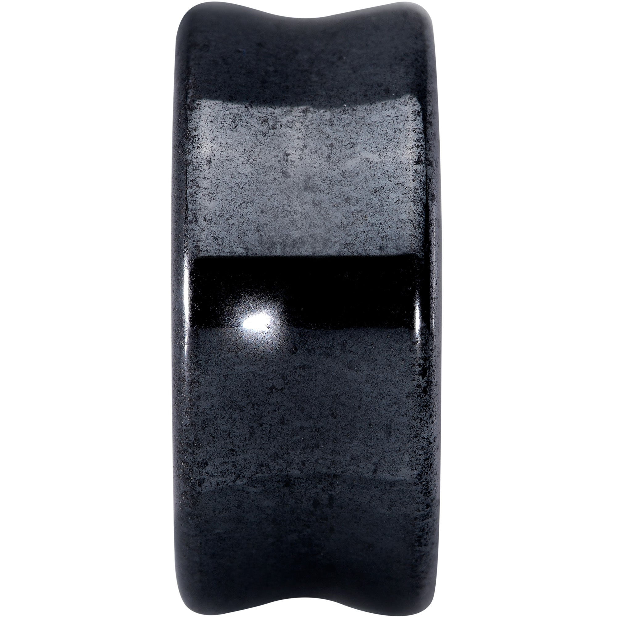 Natural Black Hematite Stone Saddle Plug Set