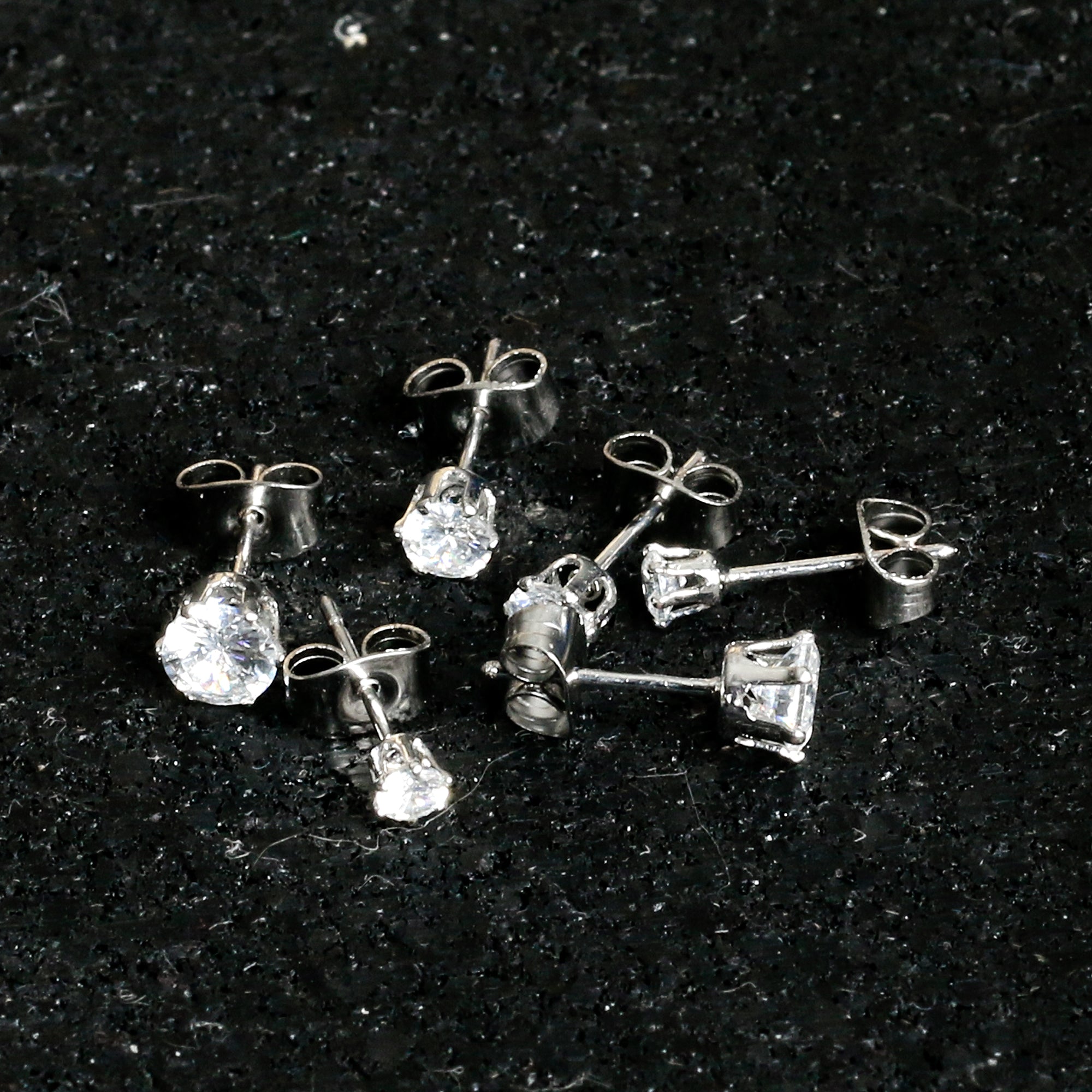 1 Pair Bag of 3 mm Silver Ball Earring Post