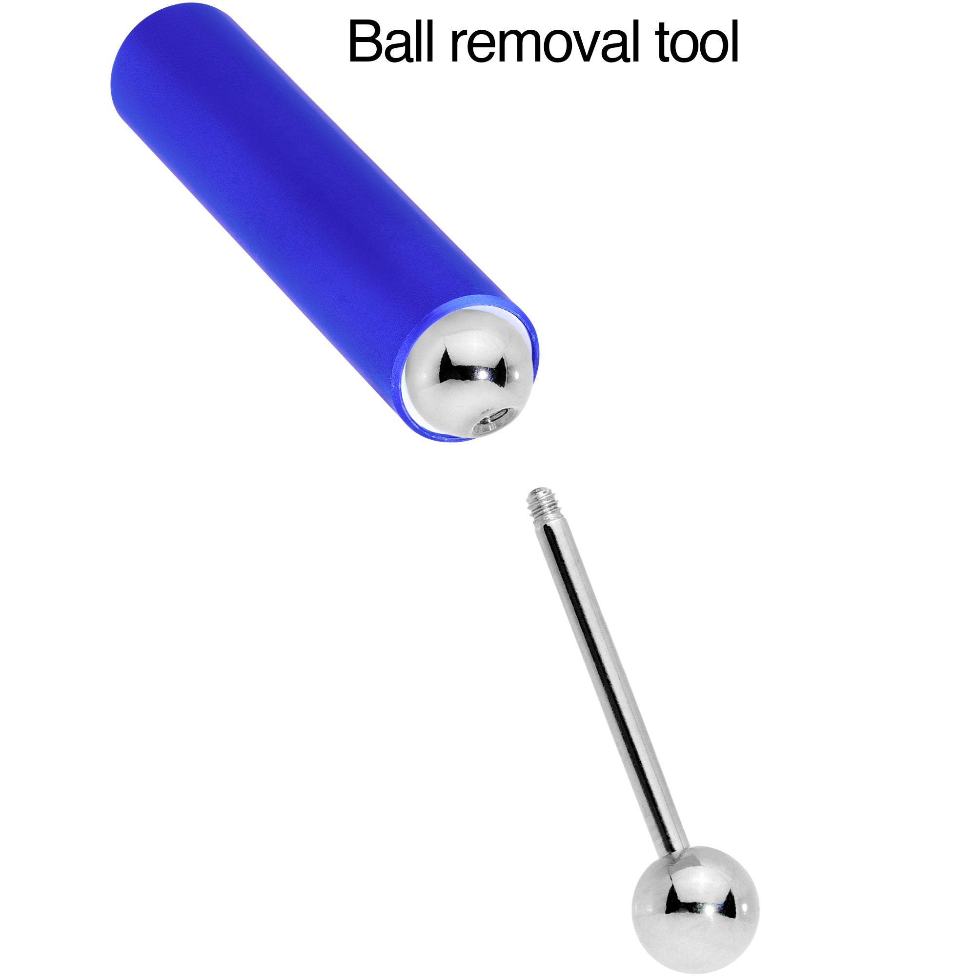 5mm to 6mm Blue Aluminum Body Piercing Ball Removal Tool