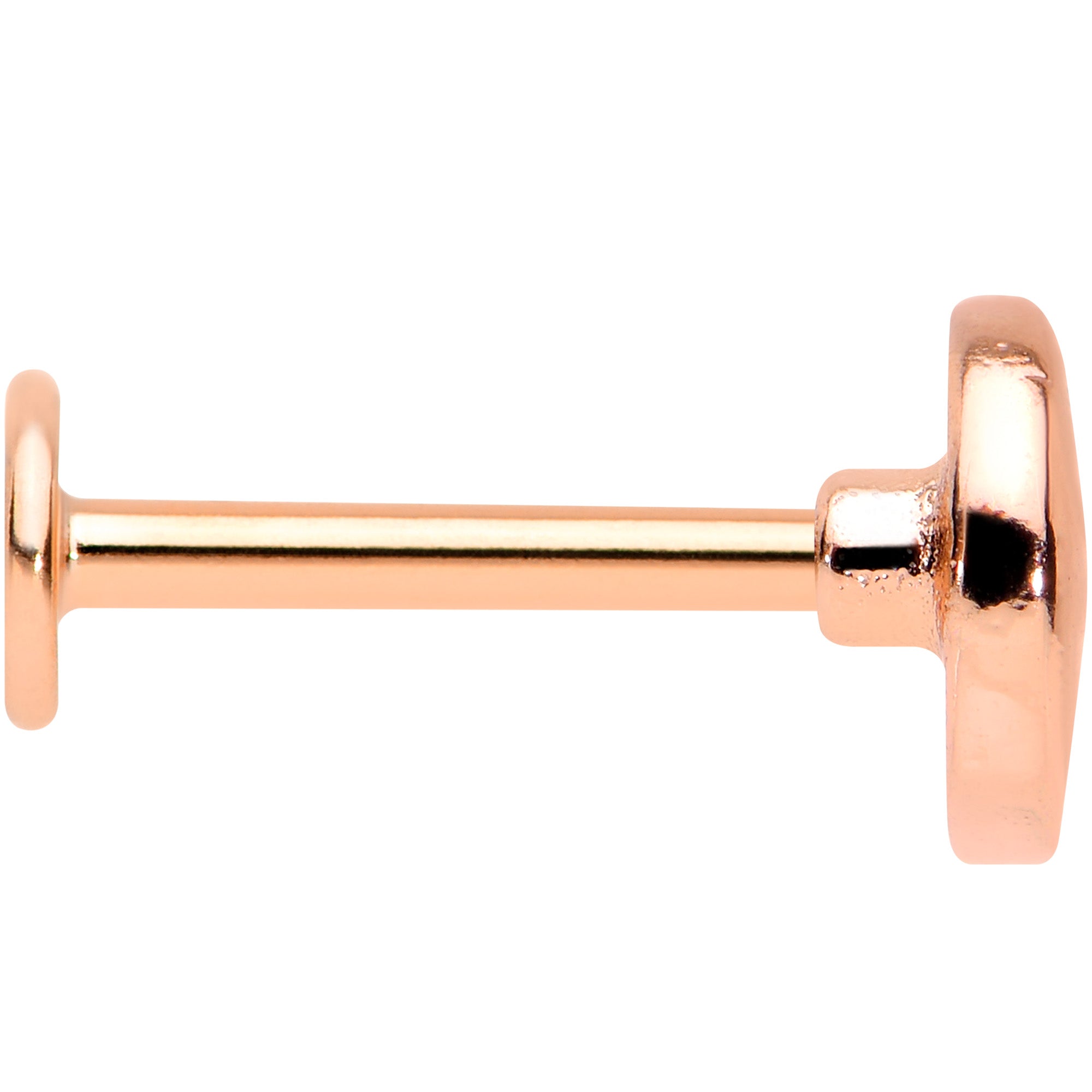 16G 5/16 Rose Gold Tone Face in the Moon Labret Monroe Tragus