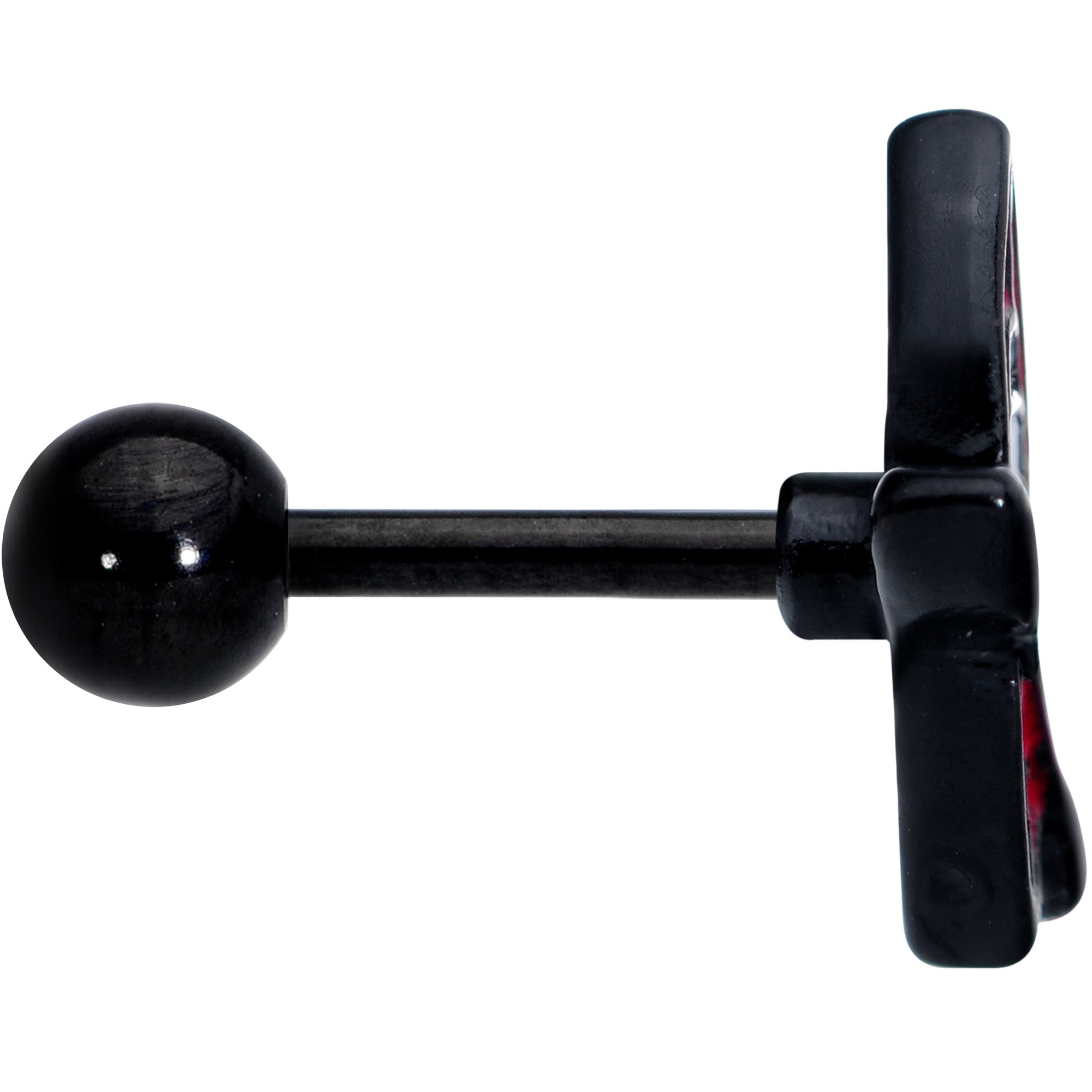 16G 1/4 Black Red Summer Kayak Boat Cartilage Tragus Earring