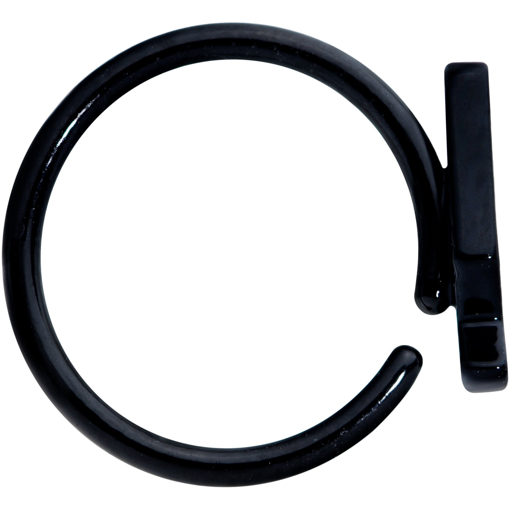 18G 3/8 Black Retro Lava Lamp Nose Hoop