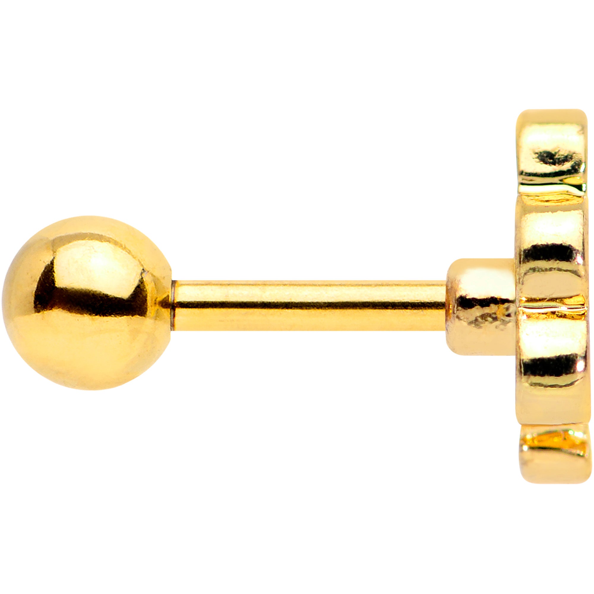 16G 1/4 Gold Tone Turkey Time Thanksgiving Cartilage Tragus