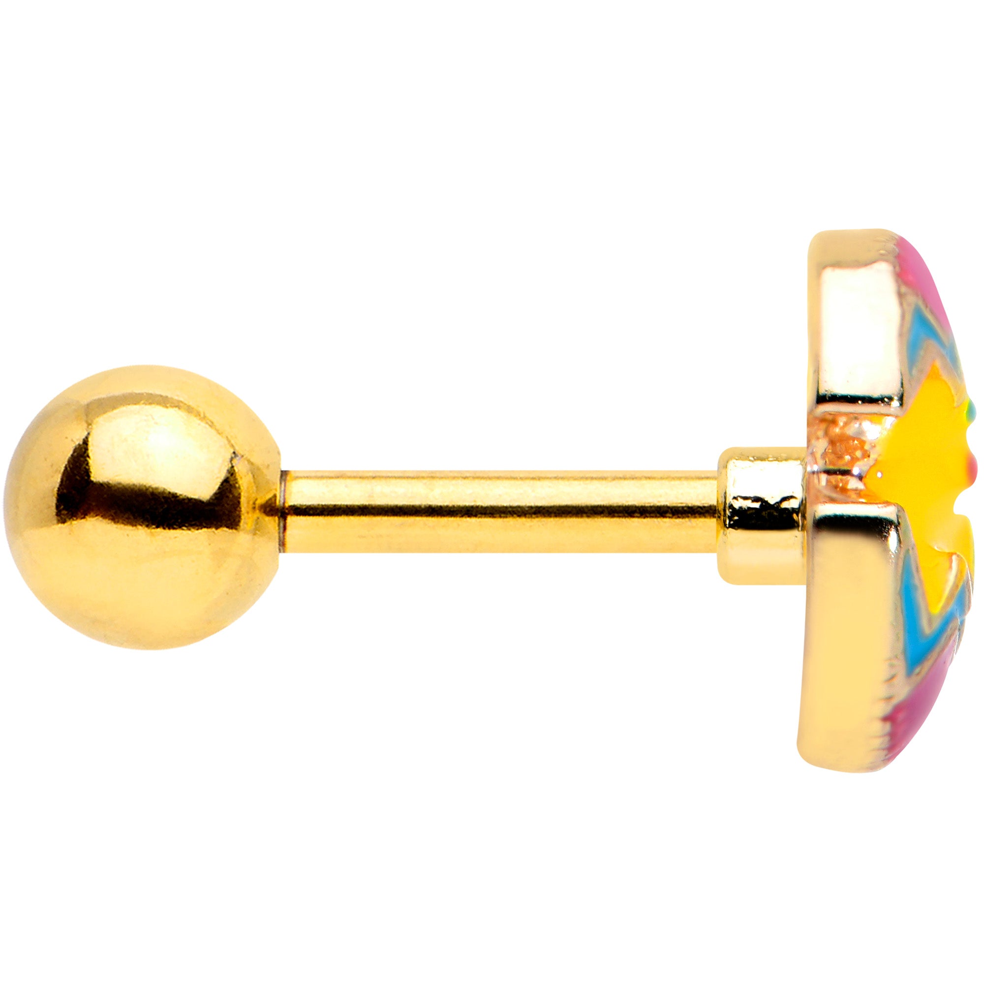 16G 1/4 Gold Tone Red Fancy Easter Chick Cartilage Tragus Earring