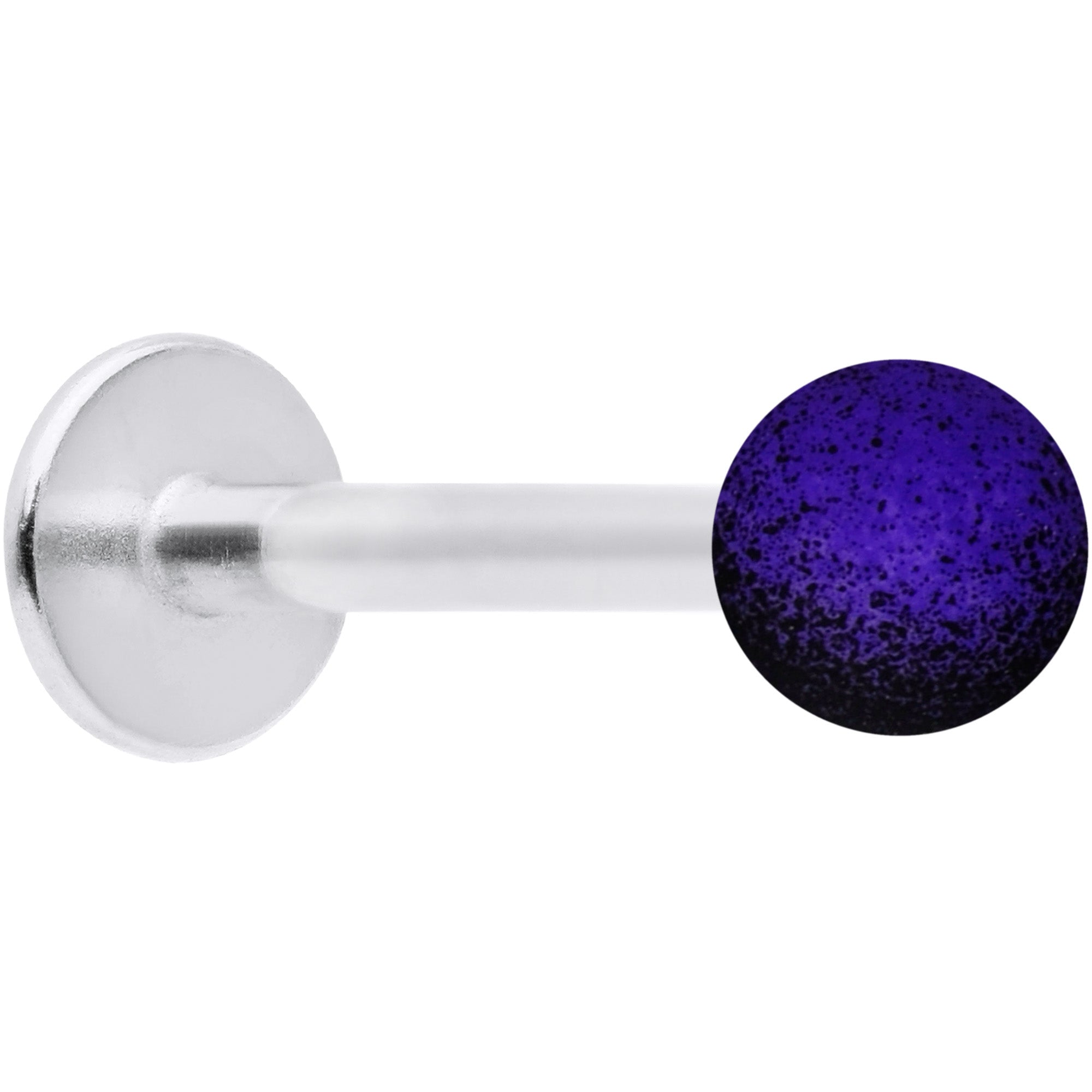 16G 5/16 Purple Black Ombre Soft Finish Labret Monroe Tragus