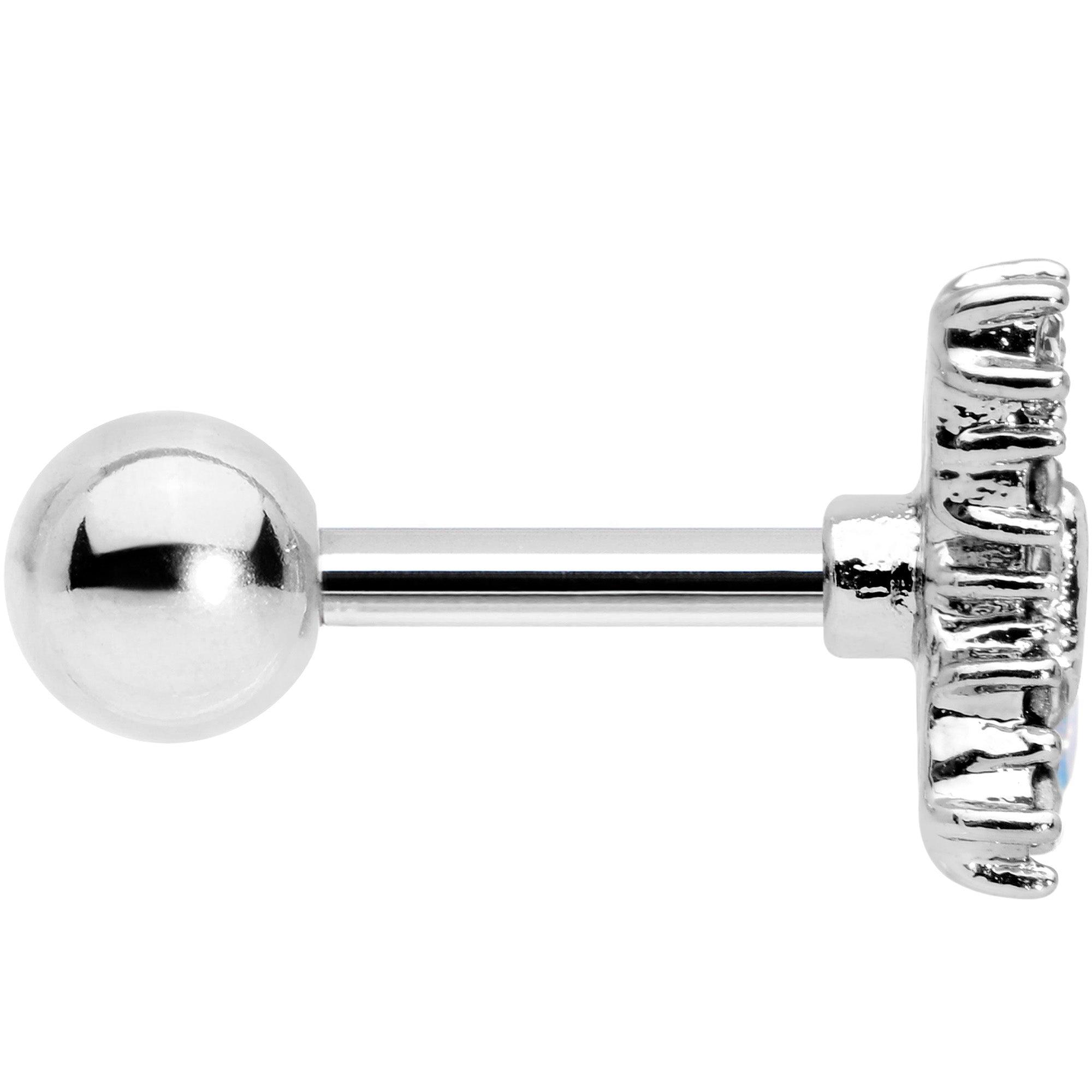 16G 1/4 Clear Gem Glam Butterfly Cartilage Tragus Earring