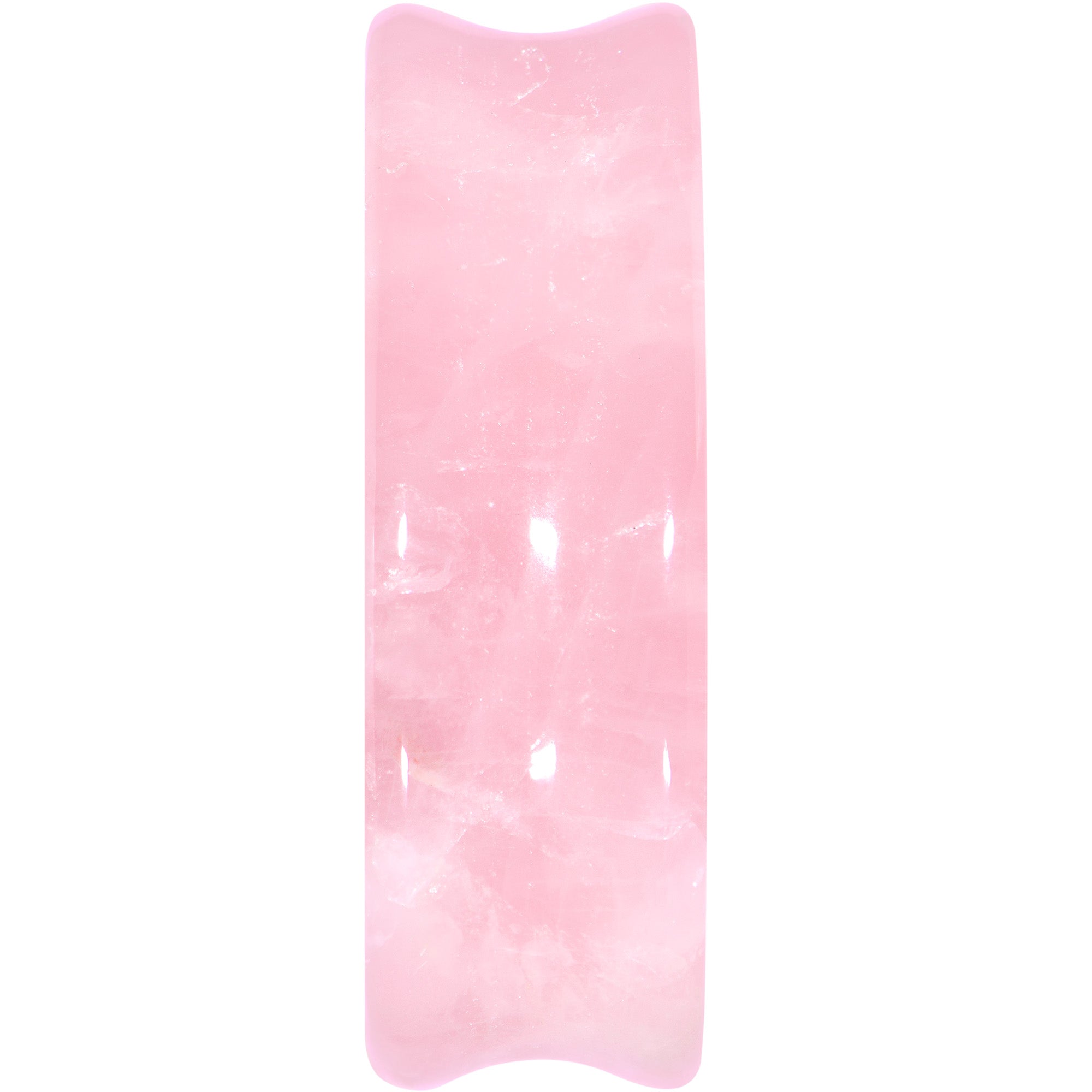 Pink Rose Quartz Drop Saddle Plug Set