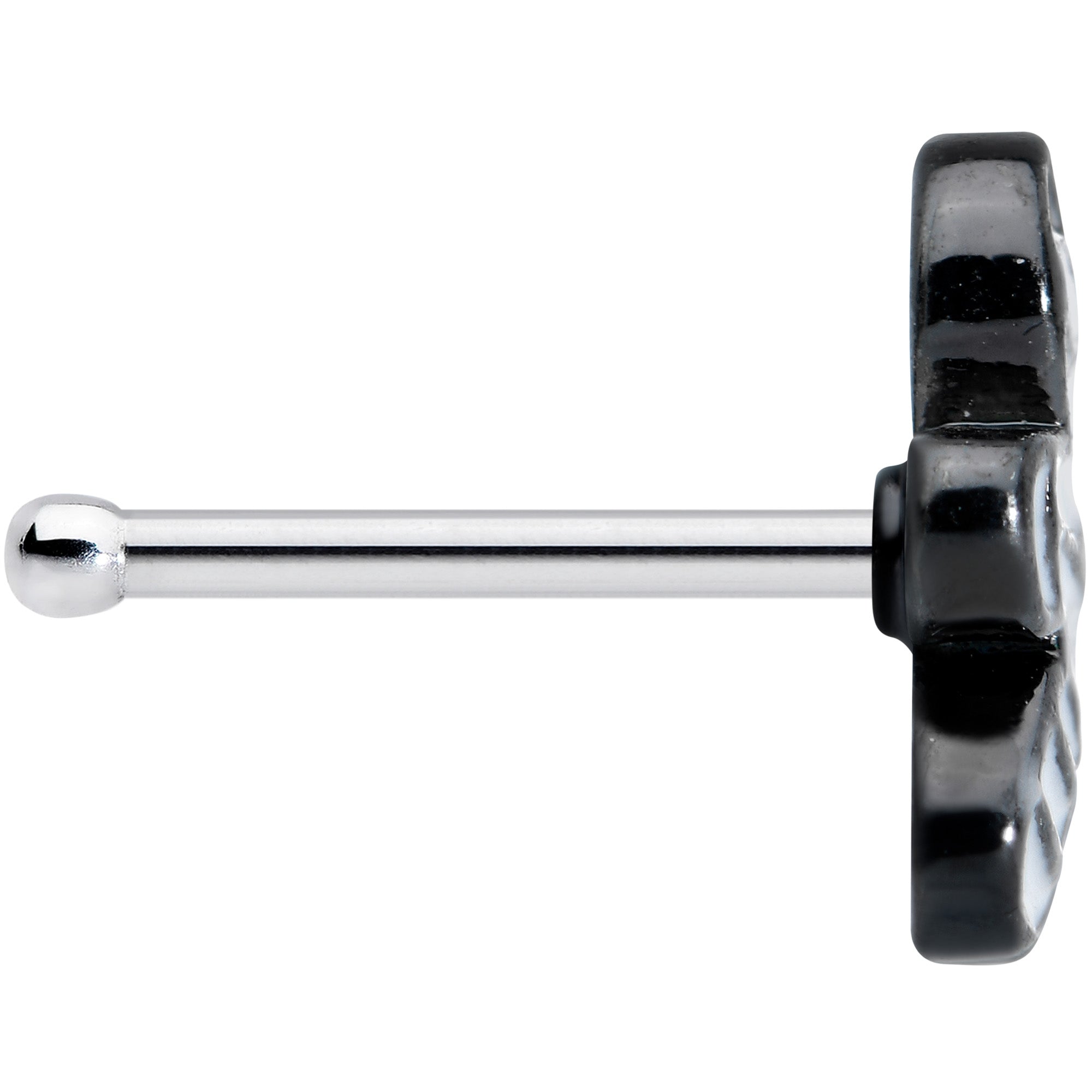 20G 1/4 Red Eye Mummy Halloween Nose Bone