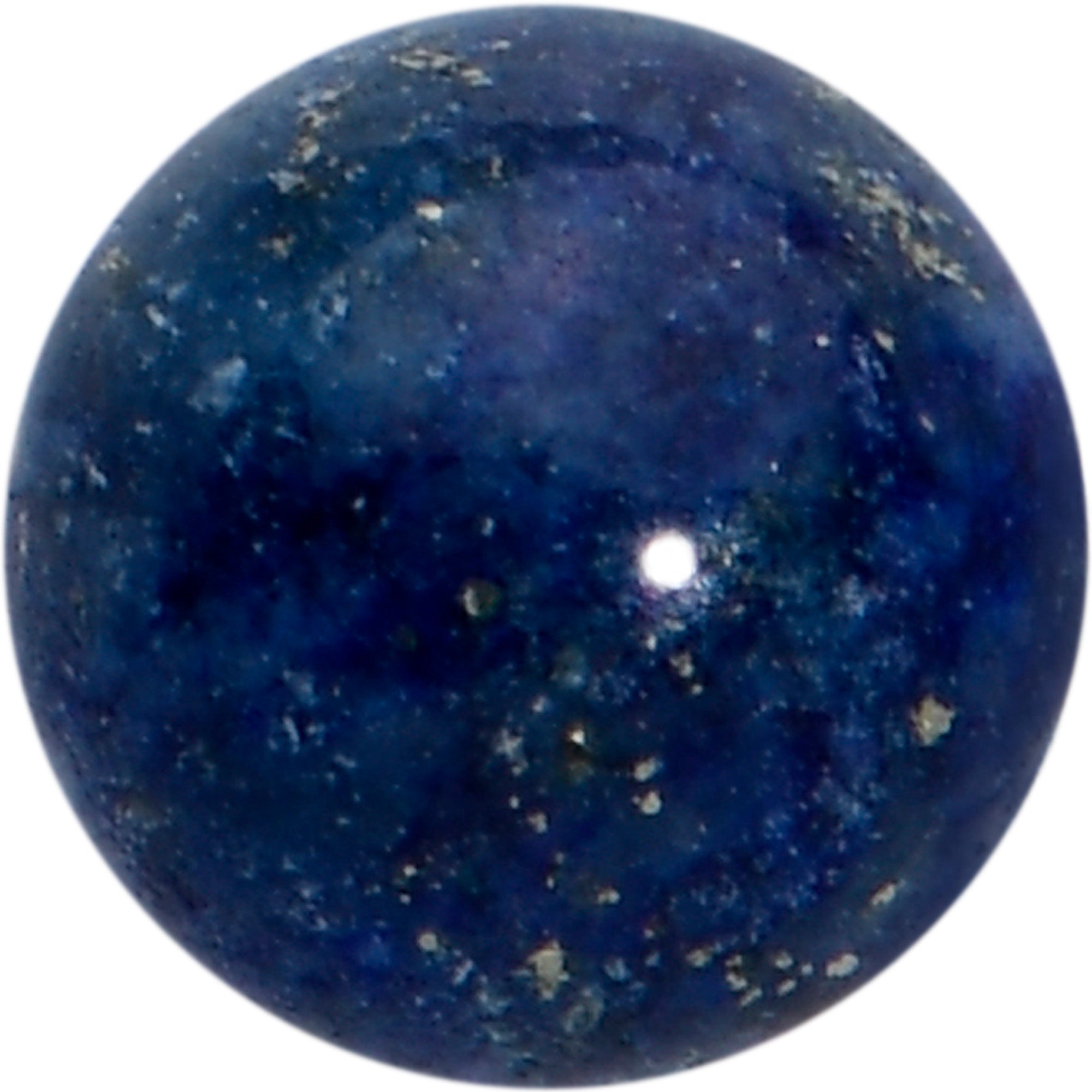 16G 1/4 Elegant Blue Agate Internally Threaded Labret Tragus