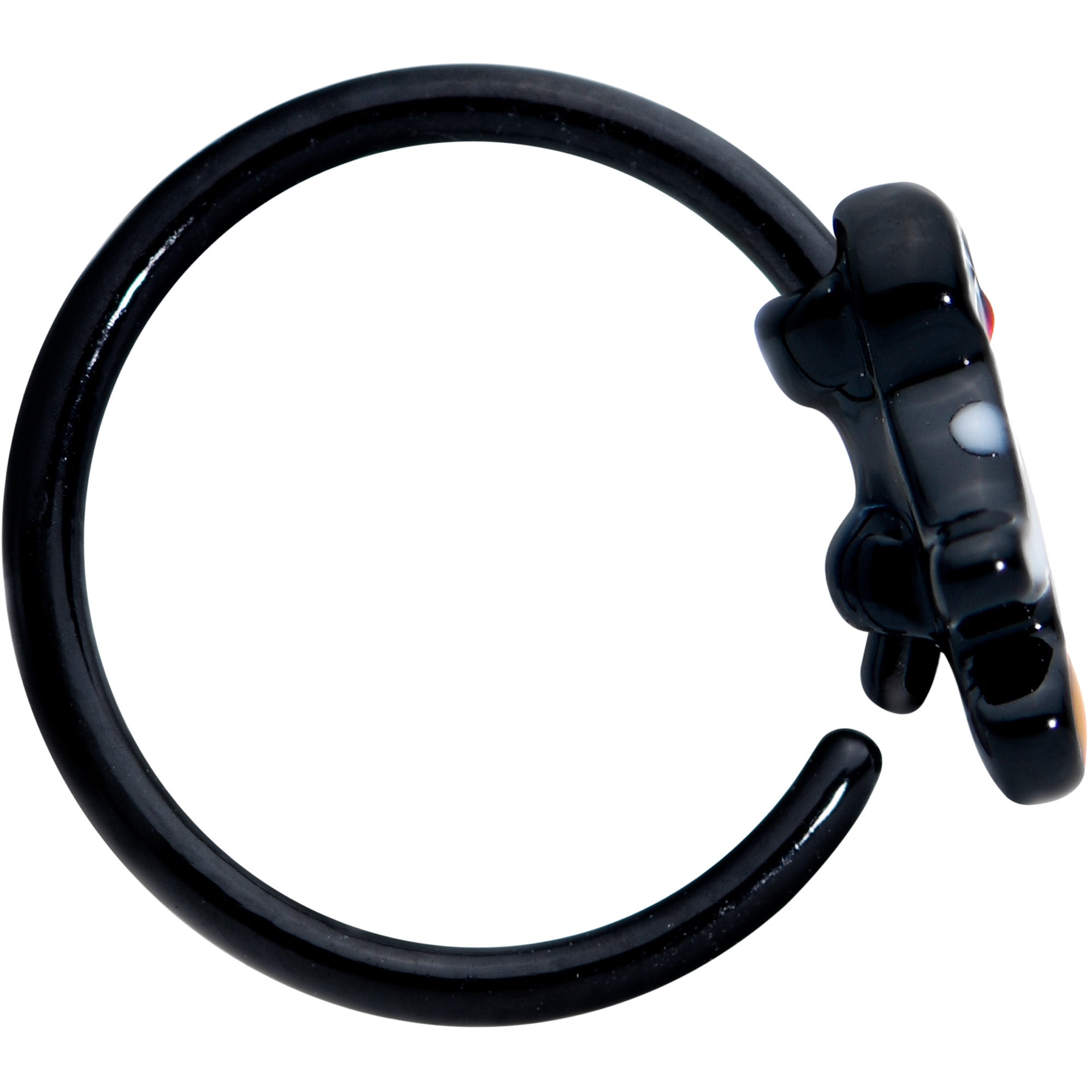 20G 5/16 Black Baby Penguin Nose Hoop