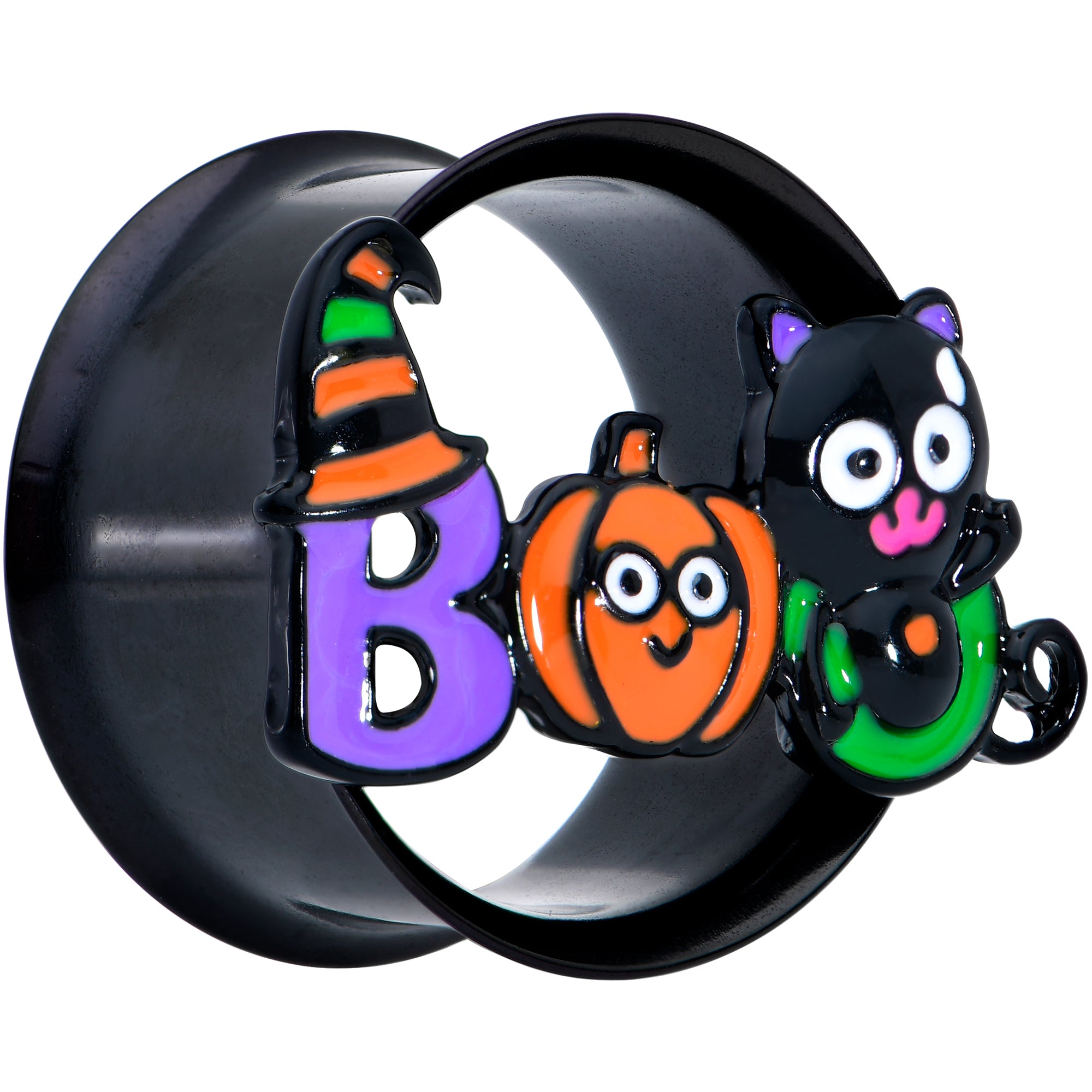 Black Boo Party Halloween Tunnel Plug Set