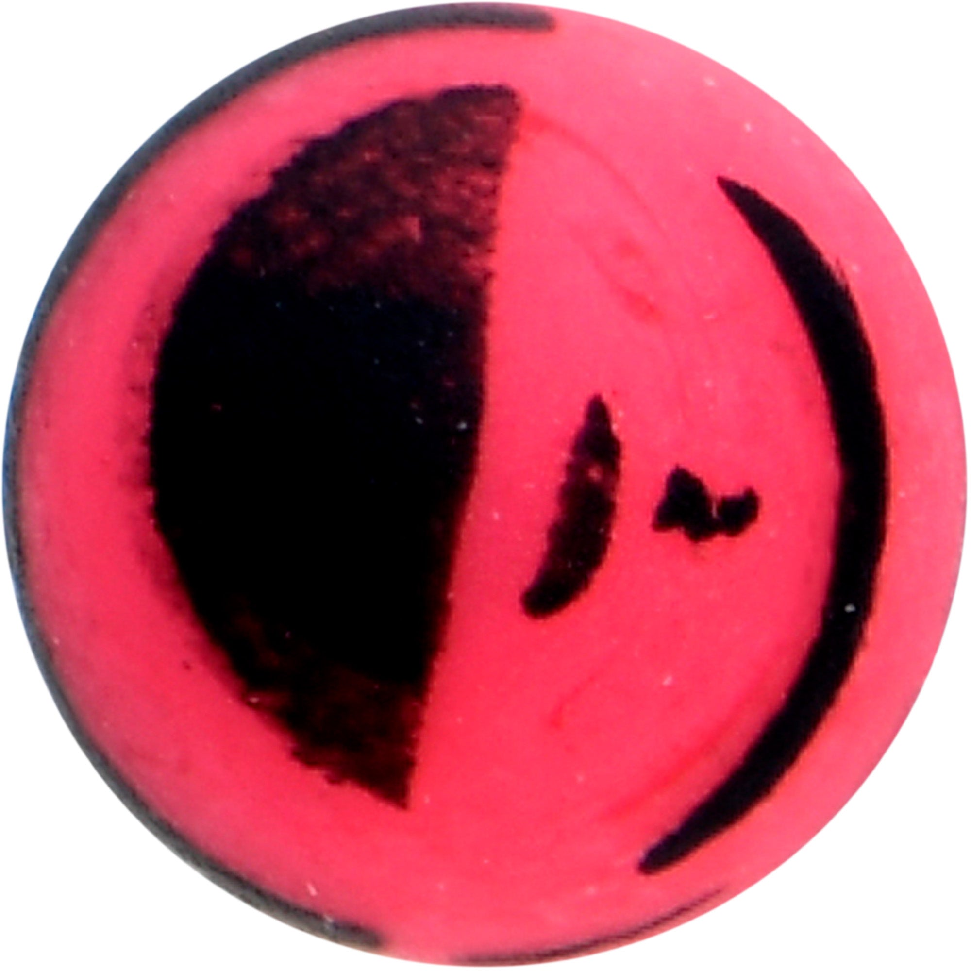 16G 5/16 Matte Pink Zebra Stripe Labret Monroe Tragus