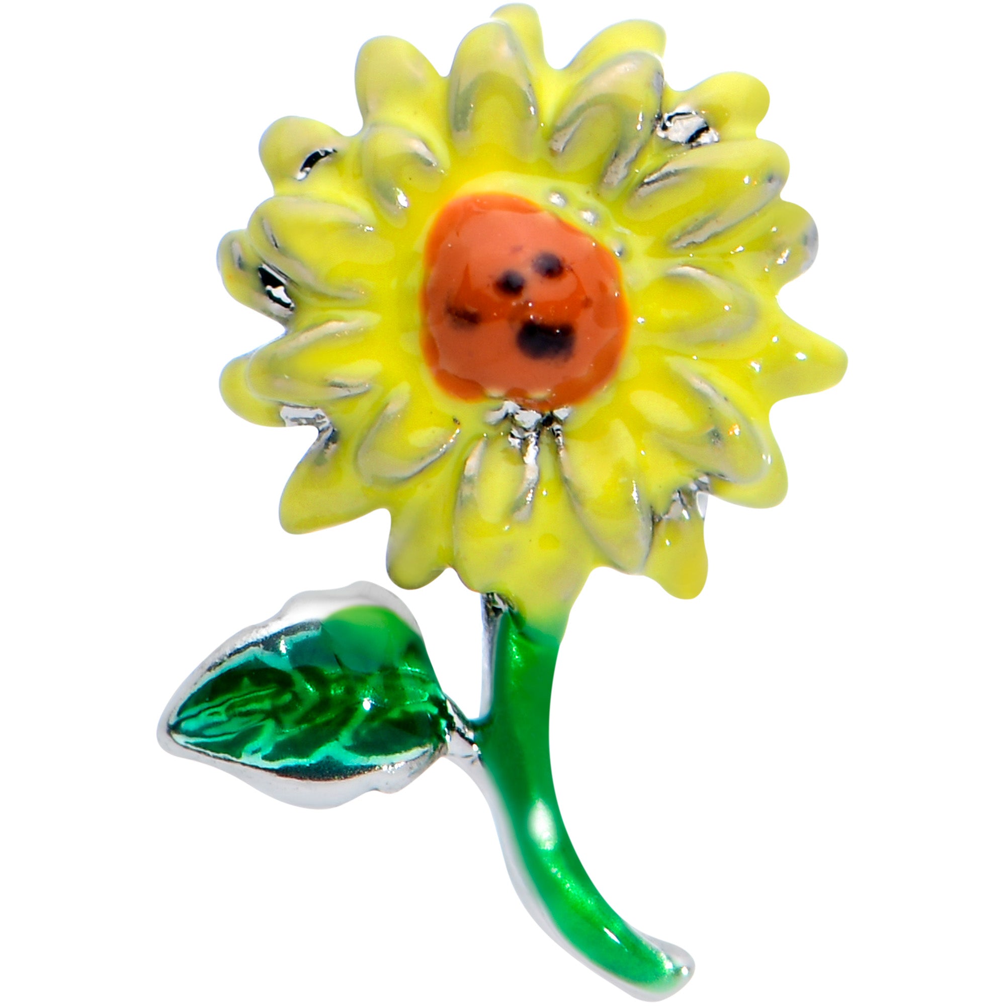 16G 5/16 Sunny Yellow Sunflower Labret Monroe Tragus